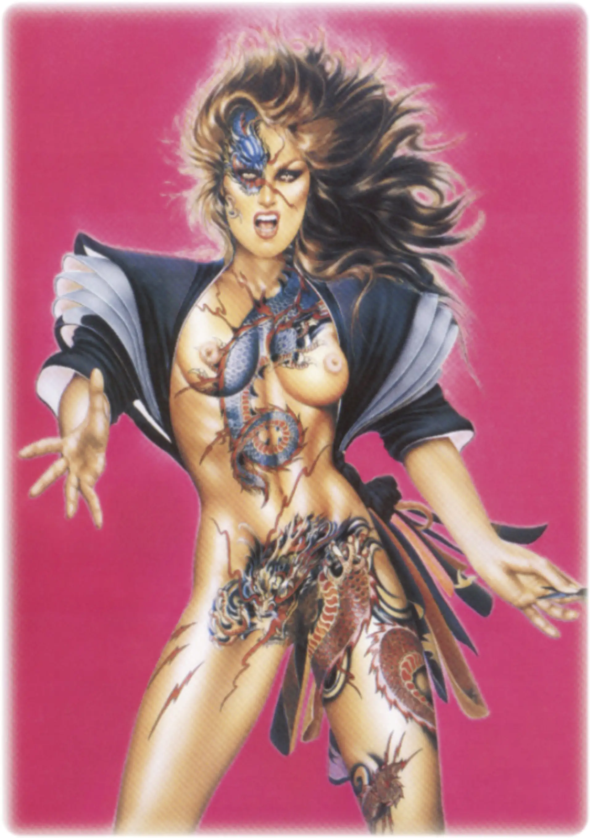 Hermann Schütz Aufkleber Drachenfrau Phantasy Hermann Schütz Aufkleber Drachenfrau Phantasy