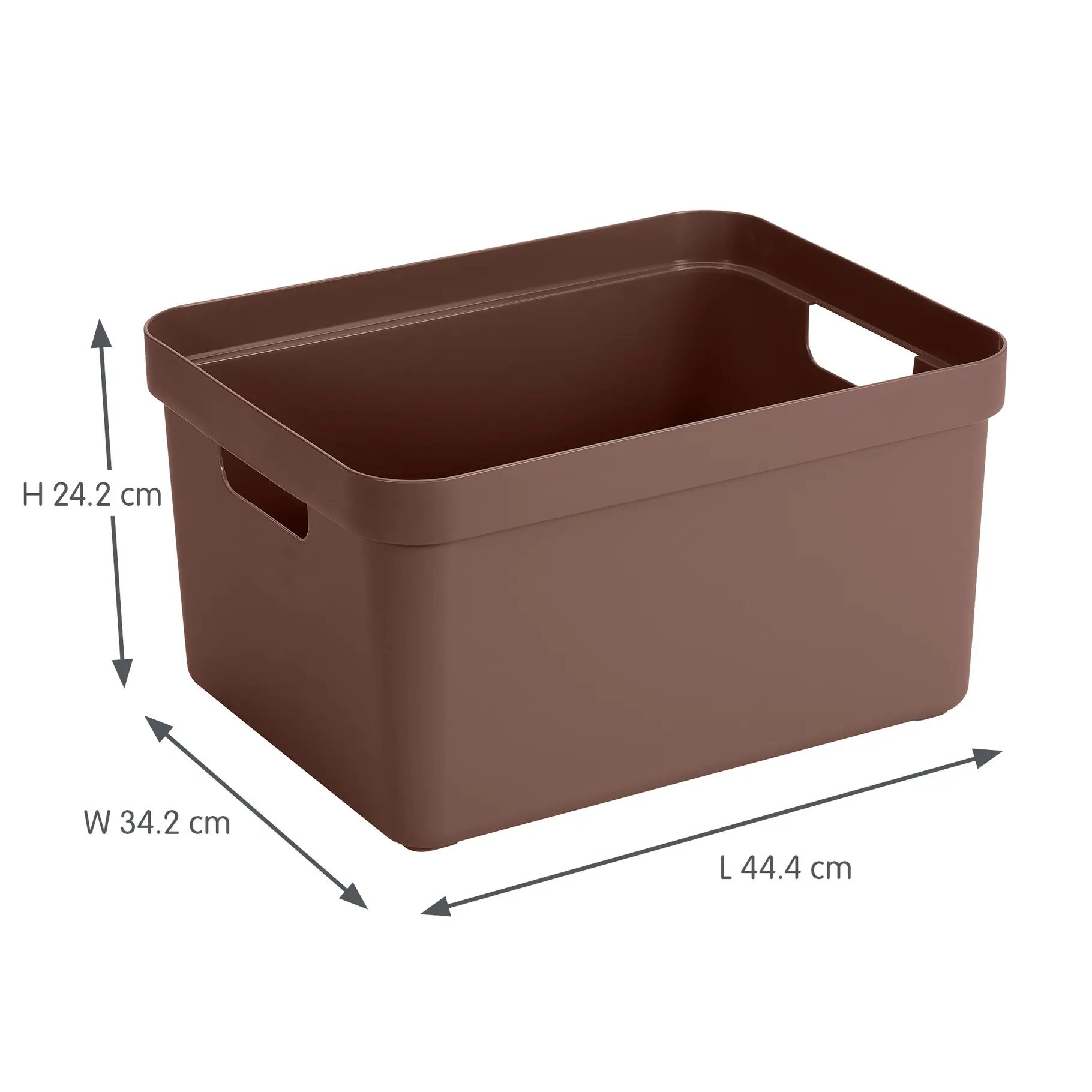 Sunware Aufbewahrungsbox Sigma Home 32L schoko 3er Set