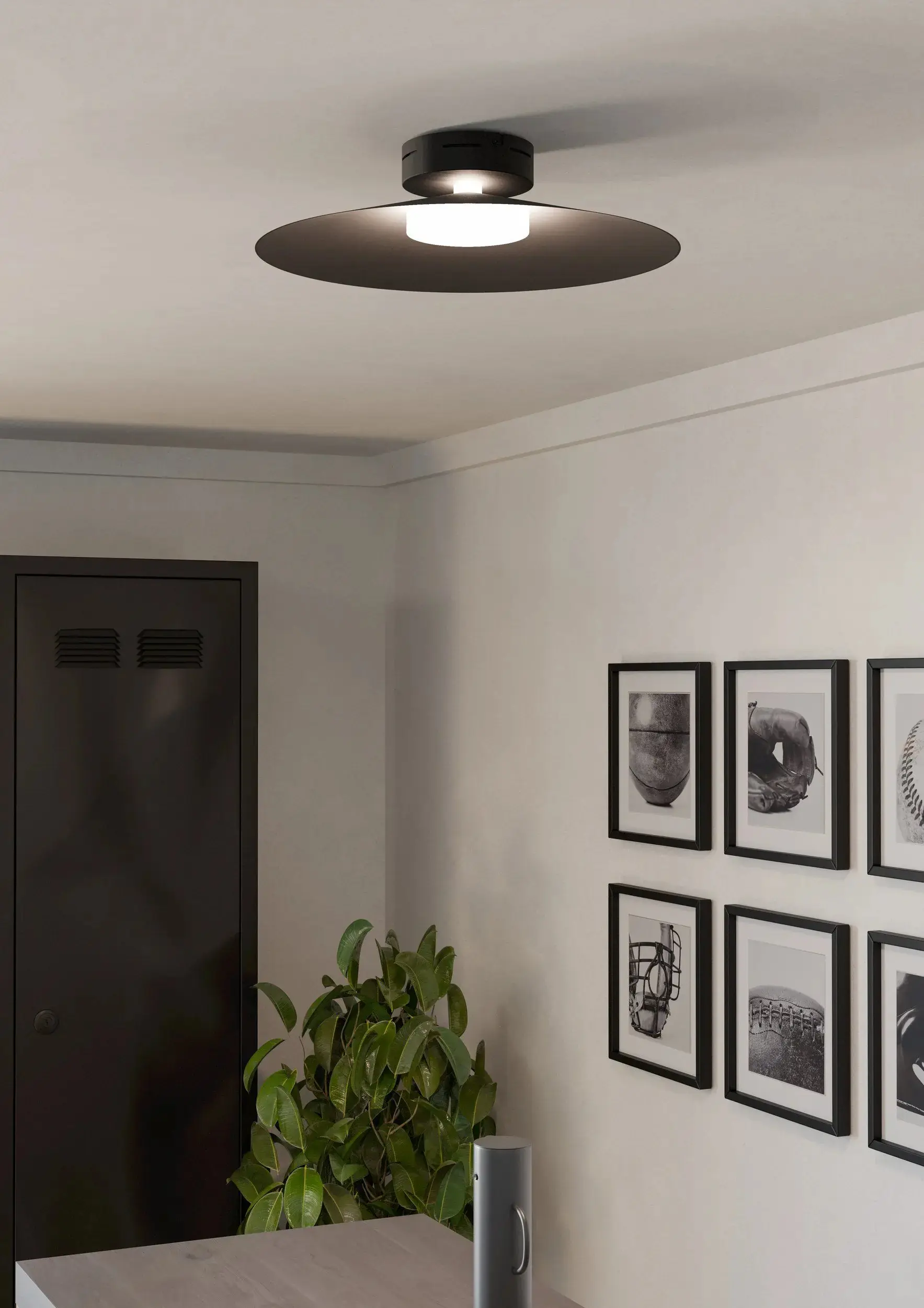 Eglo LED Deckenleuchte Conomavilla-Z schwarz Ø 43 x 11 cm RGB dimmbar