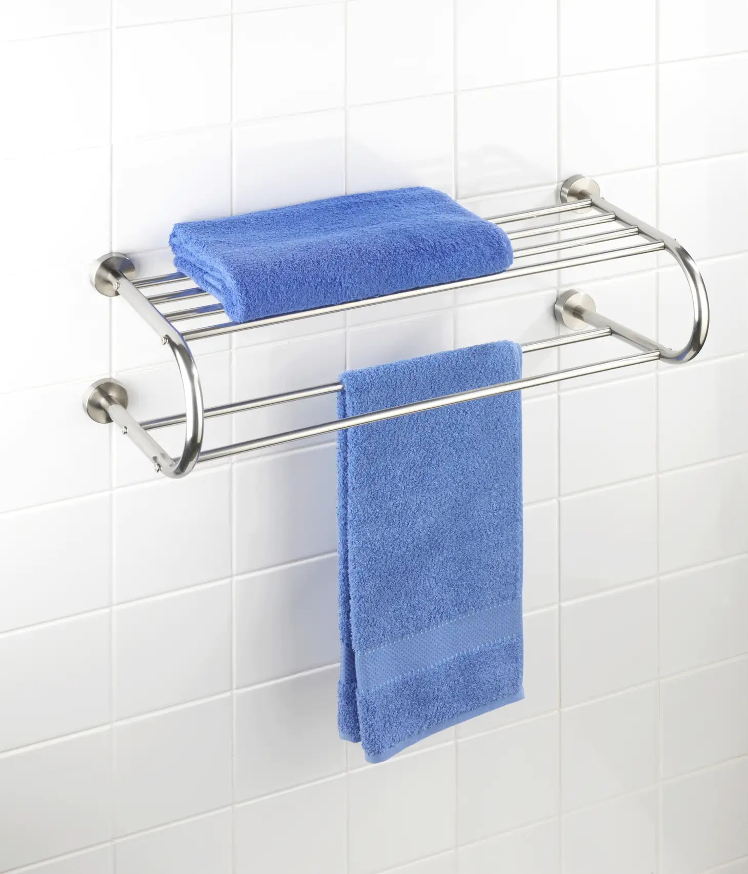 Wenko Wandregal Fastro Edelstahl, silber