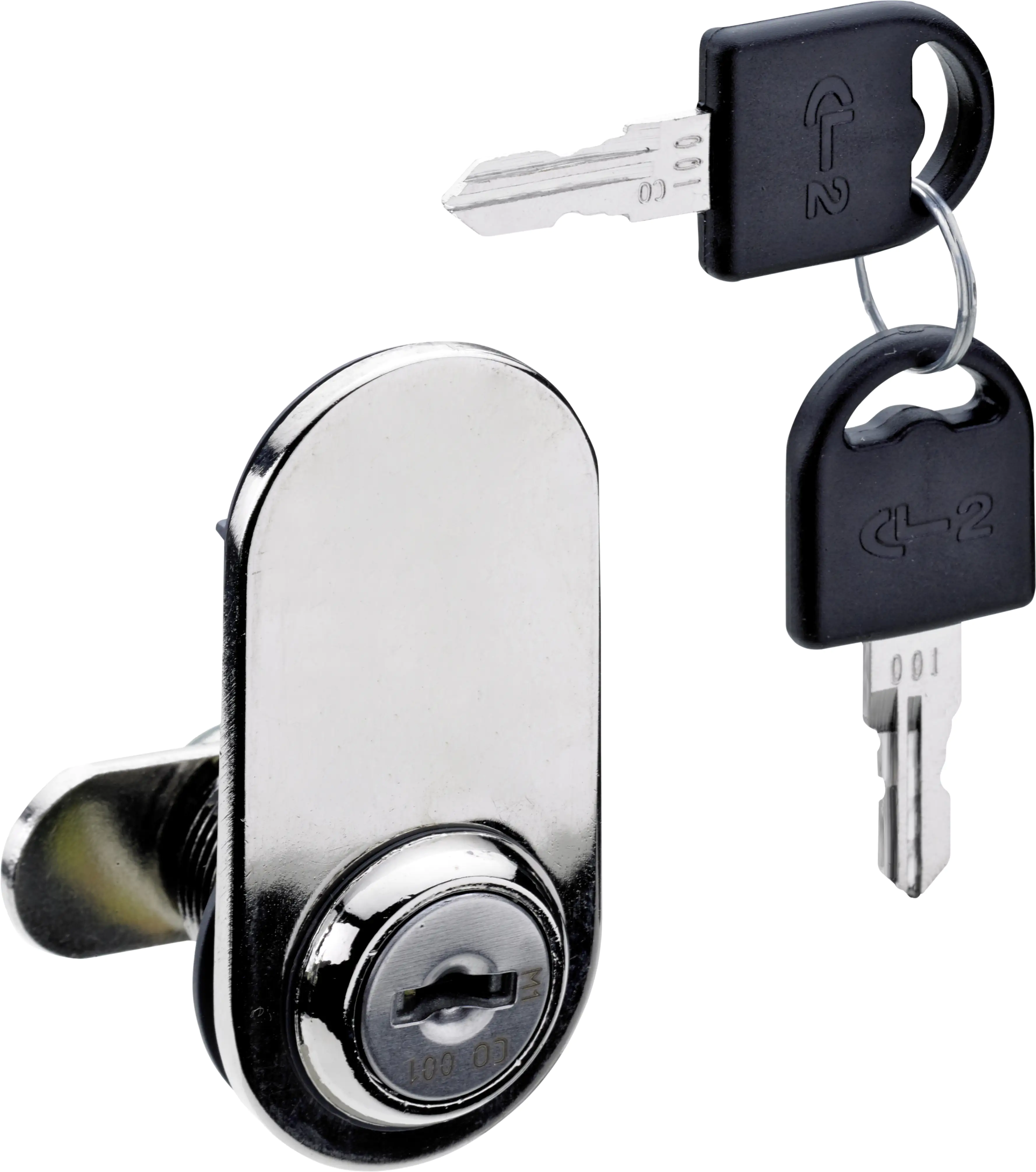 Hettich Glastürschloss 30 x 65 mm, vernickelt