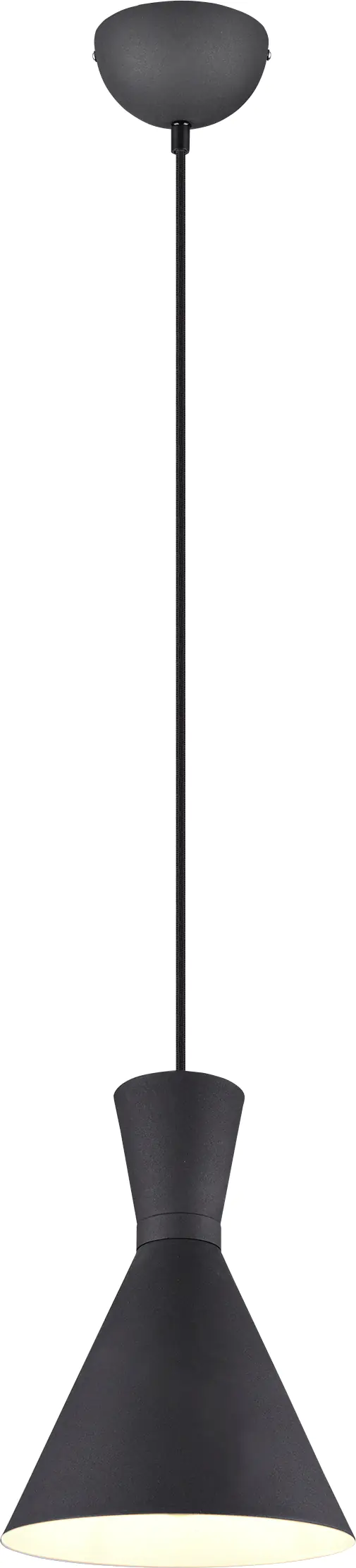 Reality Leuchten Pendelleuchte Enzo Ø 20 cm schwarz matt, Dekoring