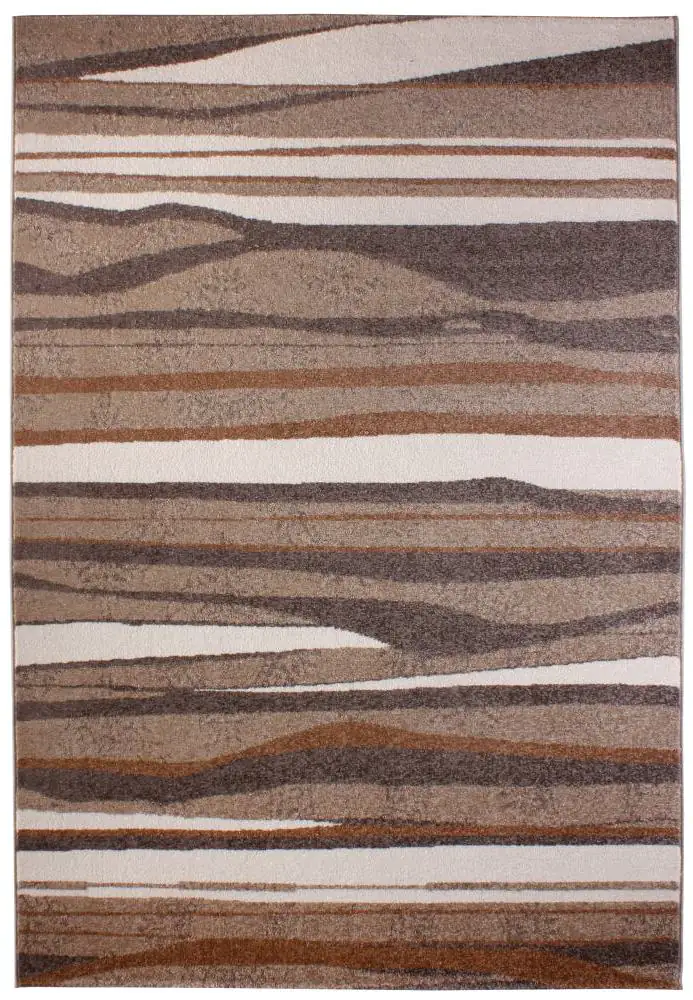 Andiamo Teppich Chelles braun-gestreift, 80 x 150 cm