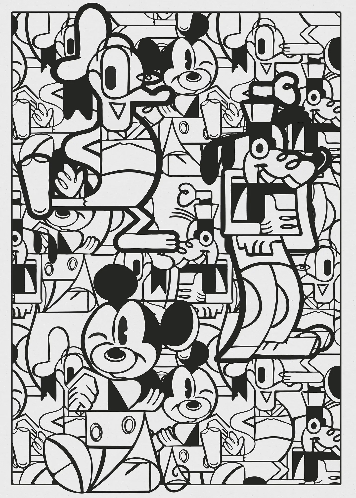 Komar Vlies Fototapete Mickey Constructive 200 x 280 cm 