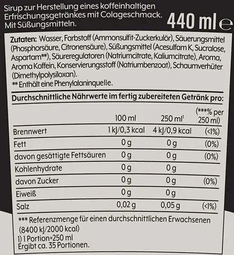 Sodastream Sirup Pepsi Max Zero Zucker 440 ml Sodastream Sirup Pepsi Max Zero Zucker 440 ml