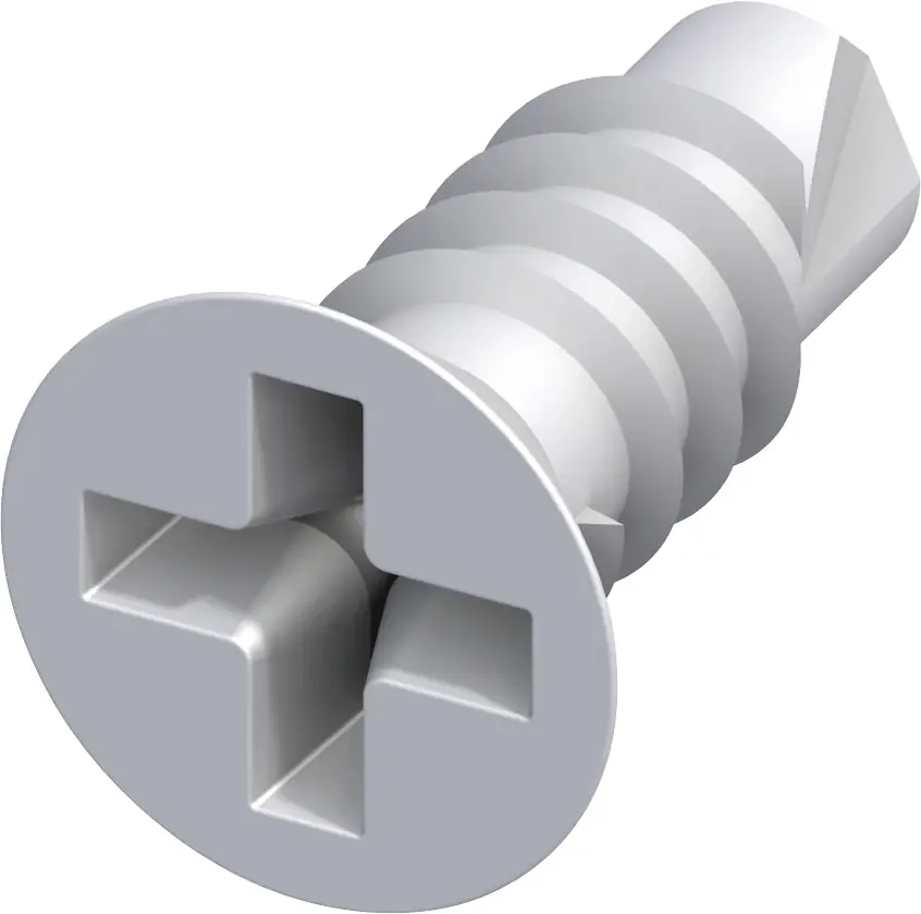 alfer Senkkopfschraube 9.5 mm 9.5 x 2.9 mm Stahl verzinkt silber