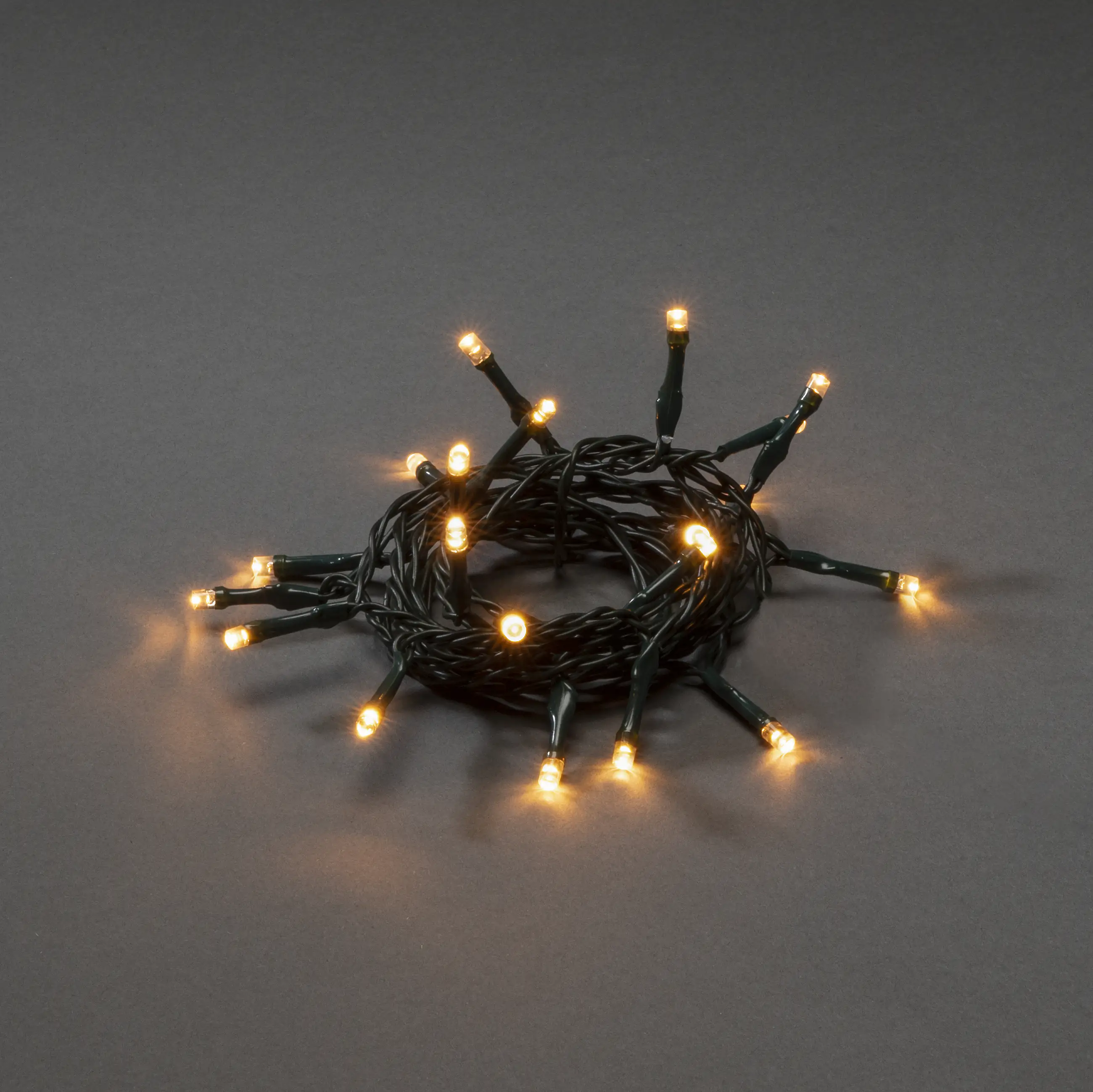 Konstsmide LED Lichterkette 10 bernsteinfarbene Dioden, batteriebetrieben