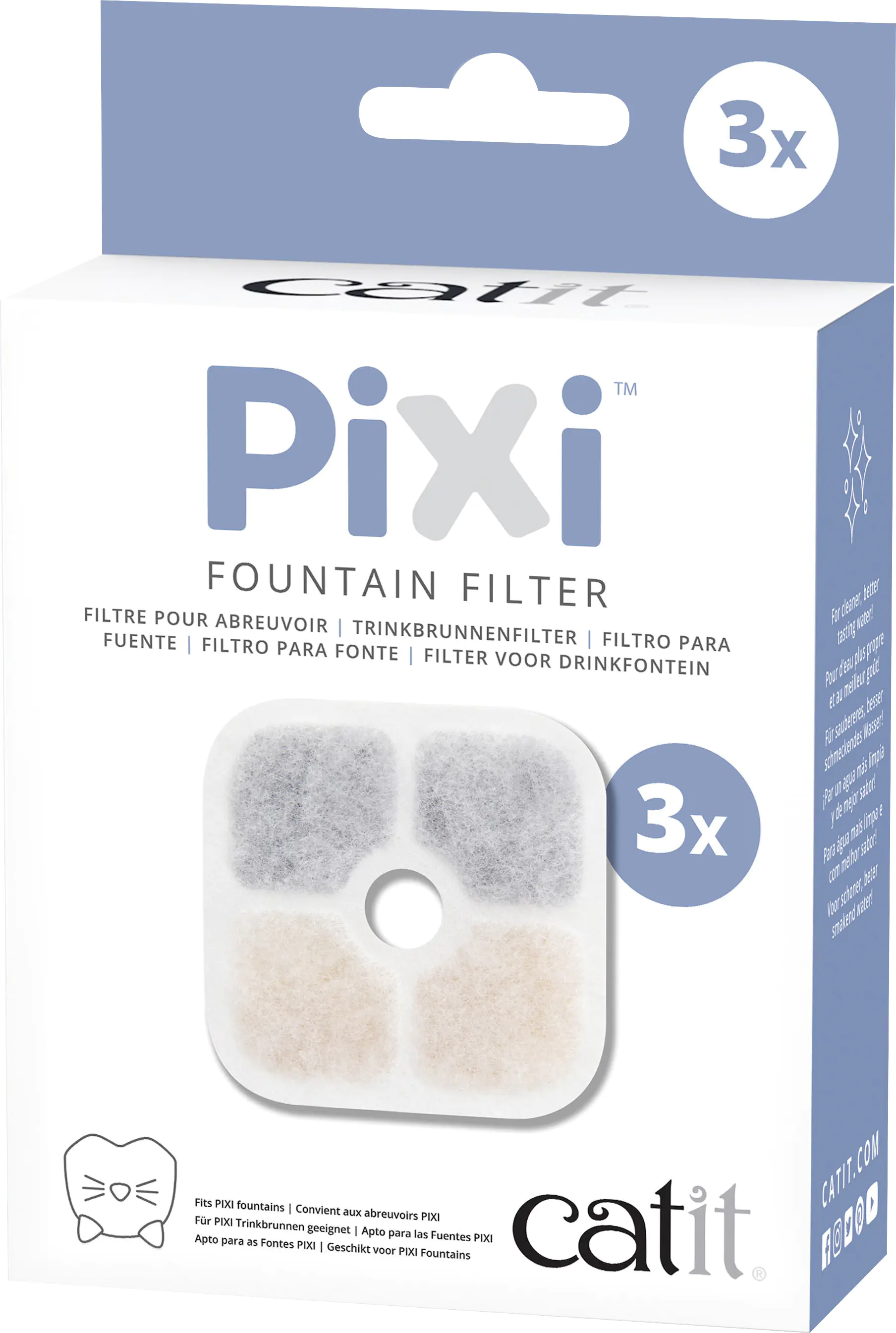 Catit Pixi Trinkbrunnenfilter 3er-Pack Catit Pixi Trinkbrunnenfilter 3er-Pack