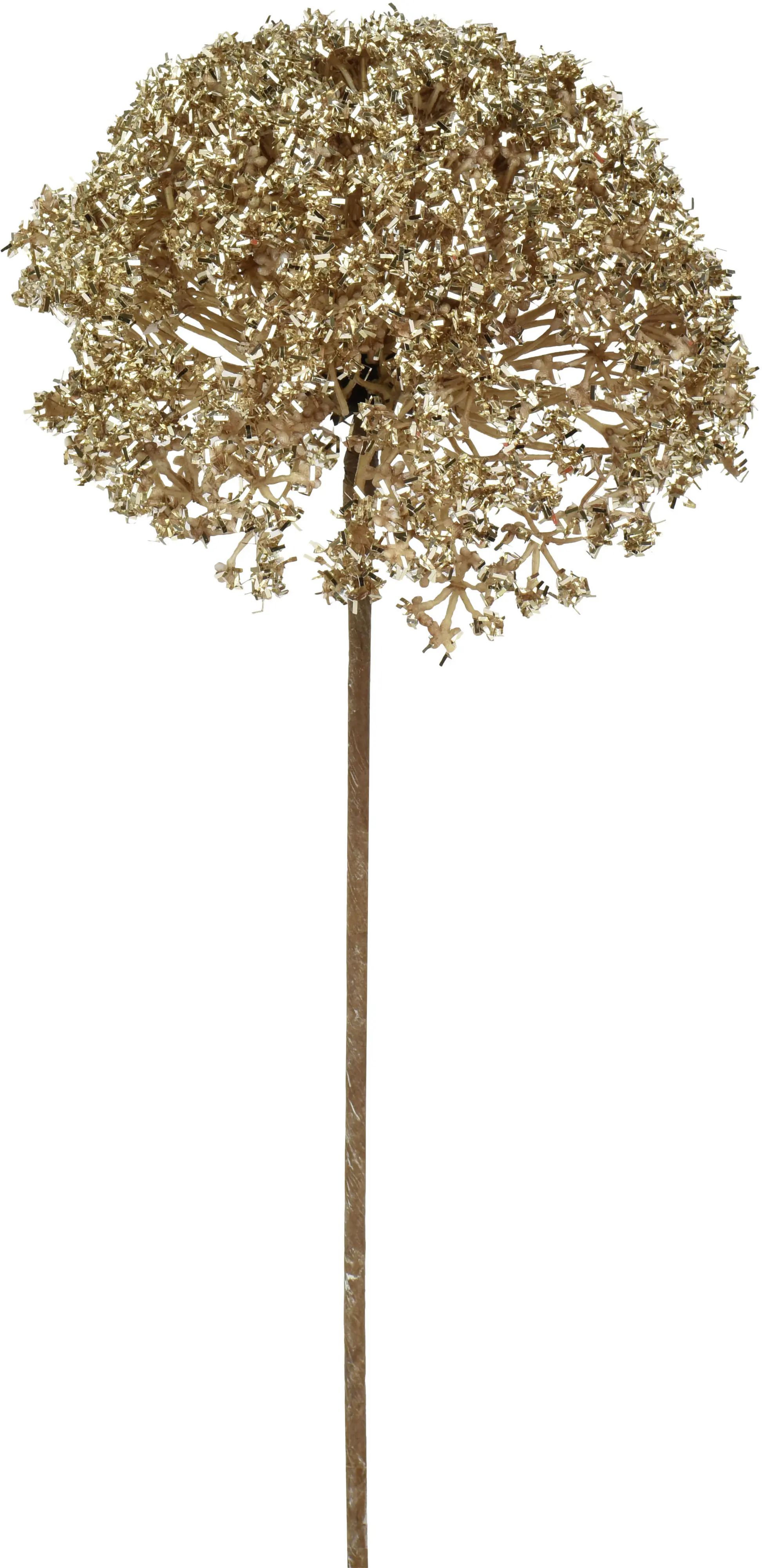 Everlands Weihnachtsdeko Blume Ø 17 x 58 cm champagner