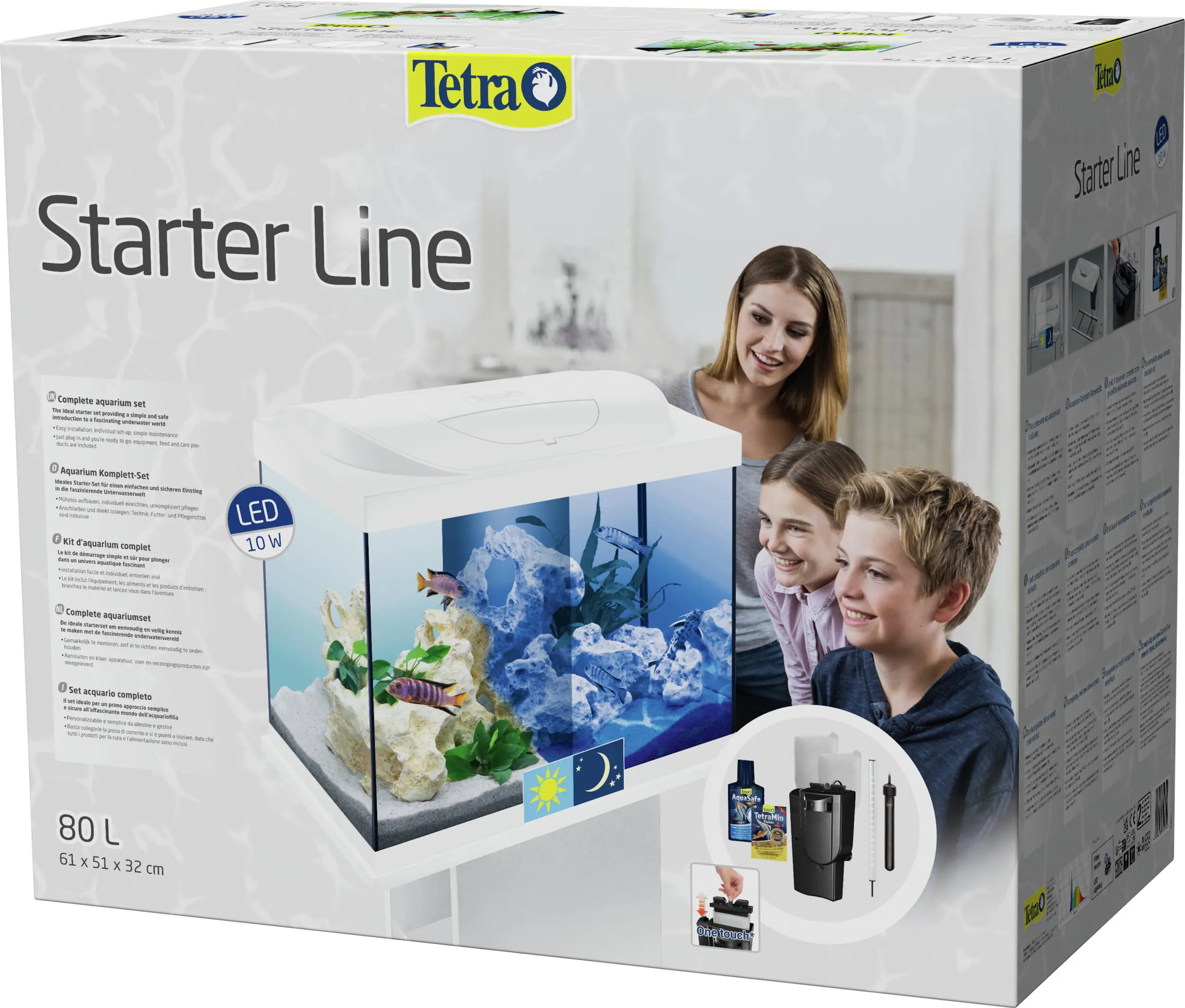 Tetra Aquarium Starter Line LED 80 L weiß