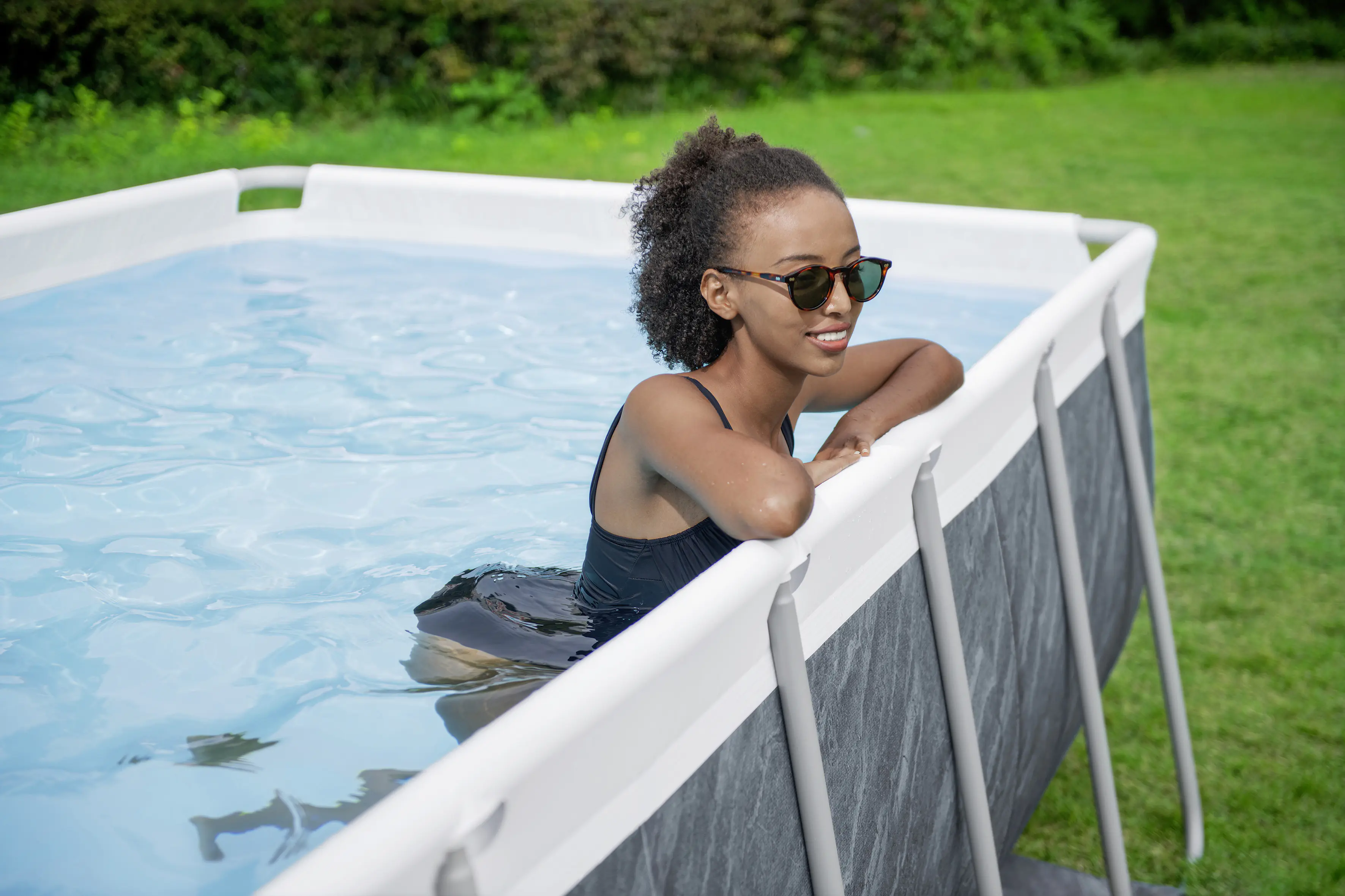 Bestway Power Steel Pool Komplett-Set rechteckig  404 x 201 x 100 cm