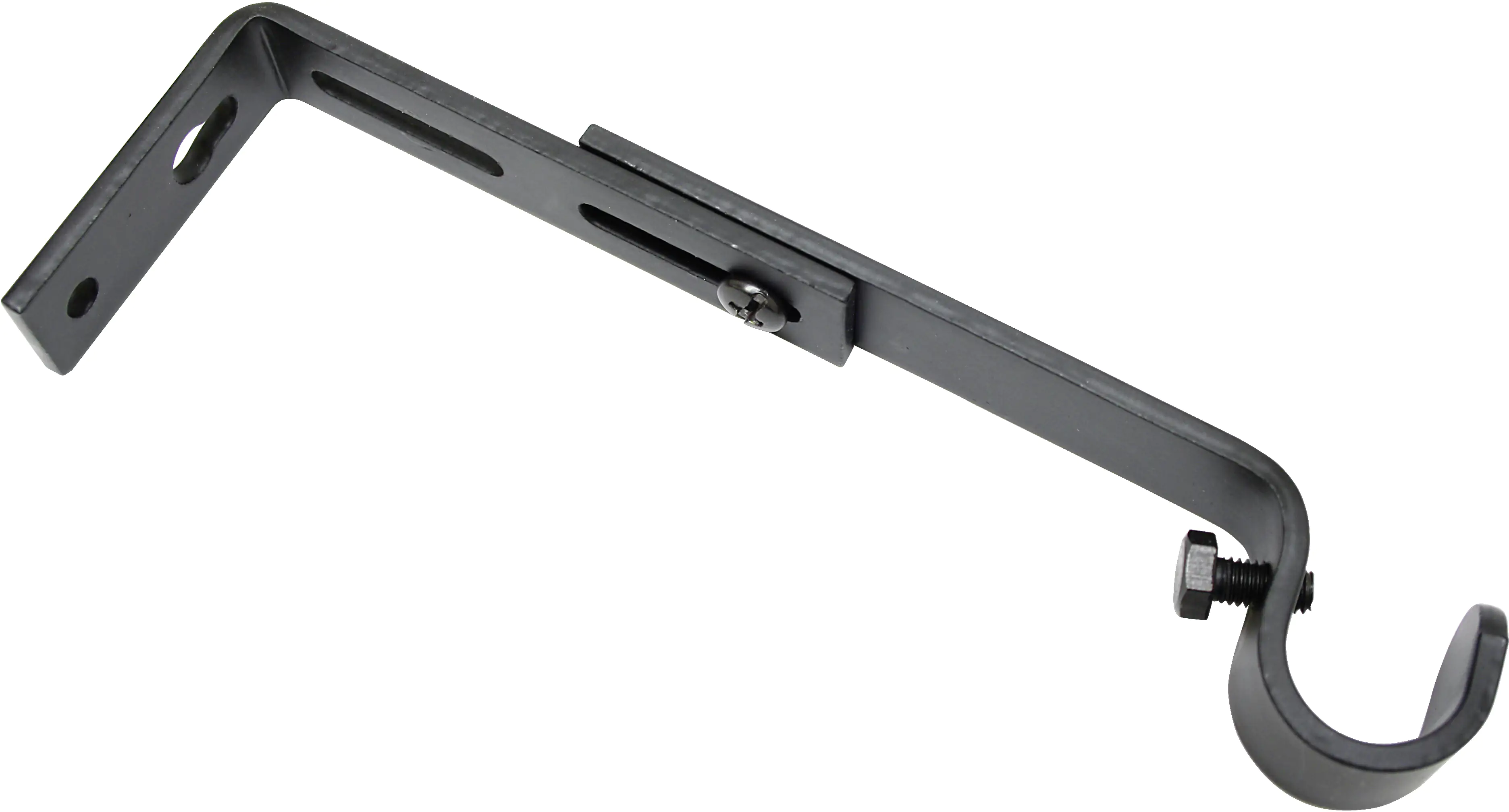 Gardinia Träger Memphis offen schwarz, Ø 16 mm, 2-er Pack