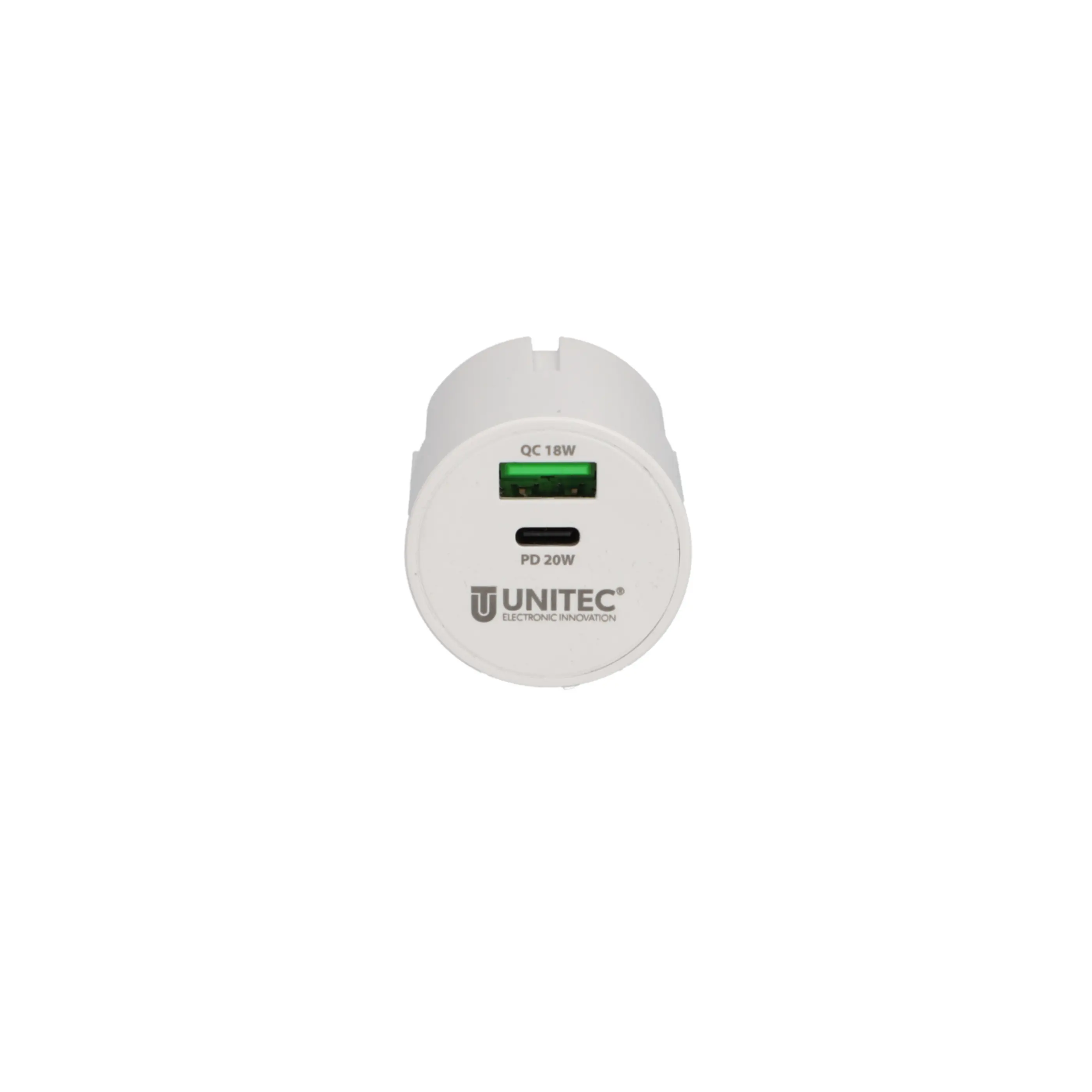 UniTec Mini USB Ladeadapter 20 W weiß