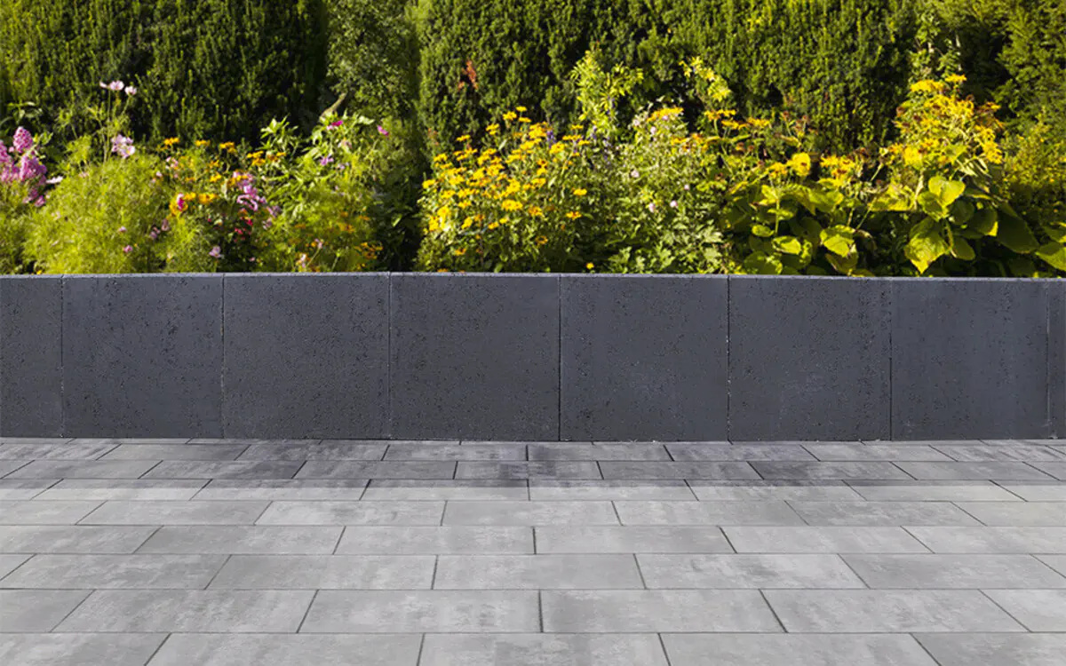 EHL L-Stein unbewehrt 40 x 40 x 80 cm anthrazit 