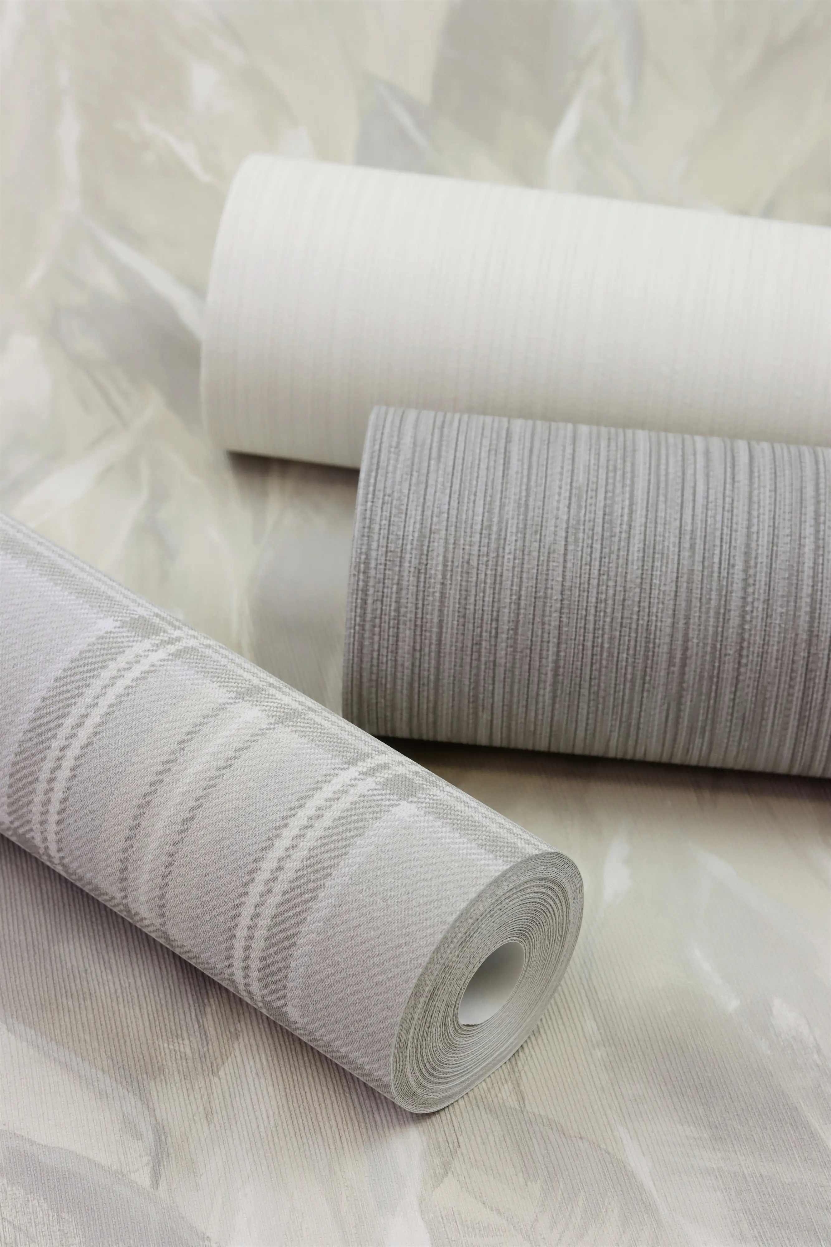 Rasch Vliestapete 537680 Grau-Hellgrau Uni 10,05 m x 0,53 m