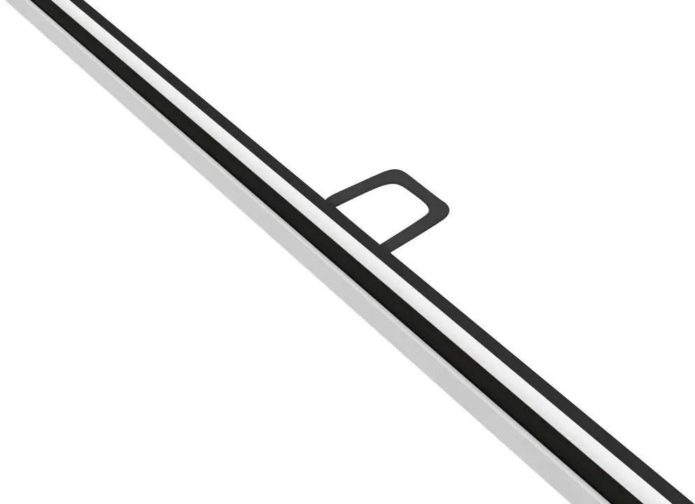 TrendLine Fliegenschutz-Fenster 120 x 150 cm schwarz/weiß kürzbar