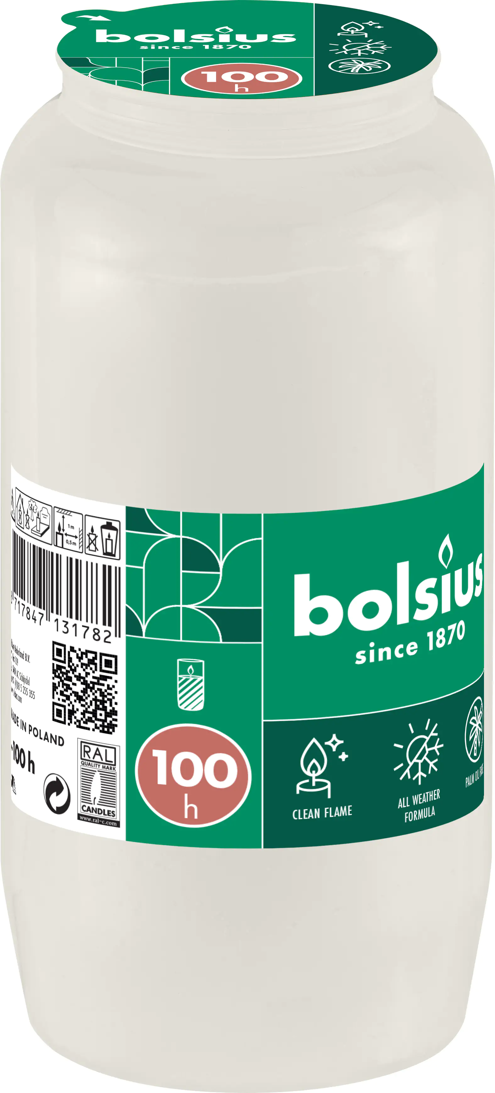 Bolsius Grablicht Nr. 7 weiß Bolsius Grablicht Nr. 7 weiß