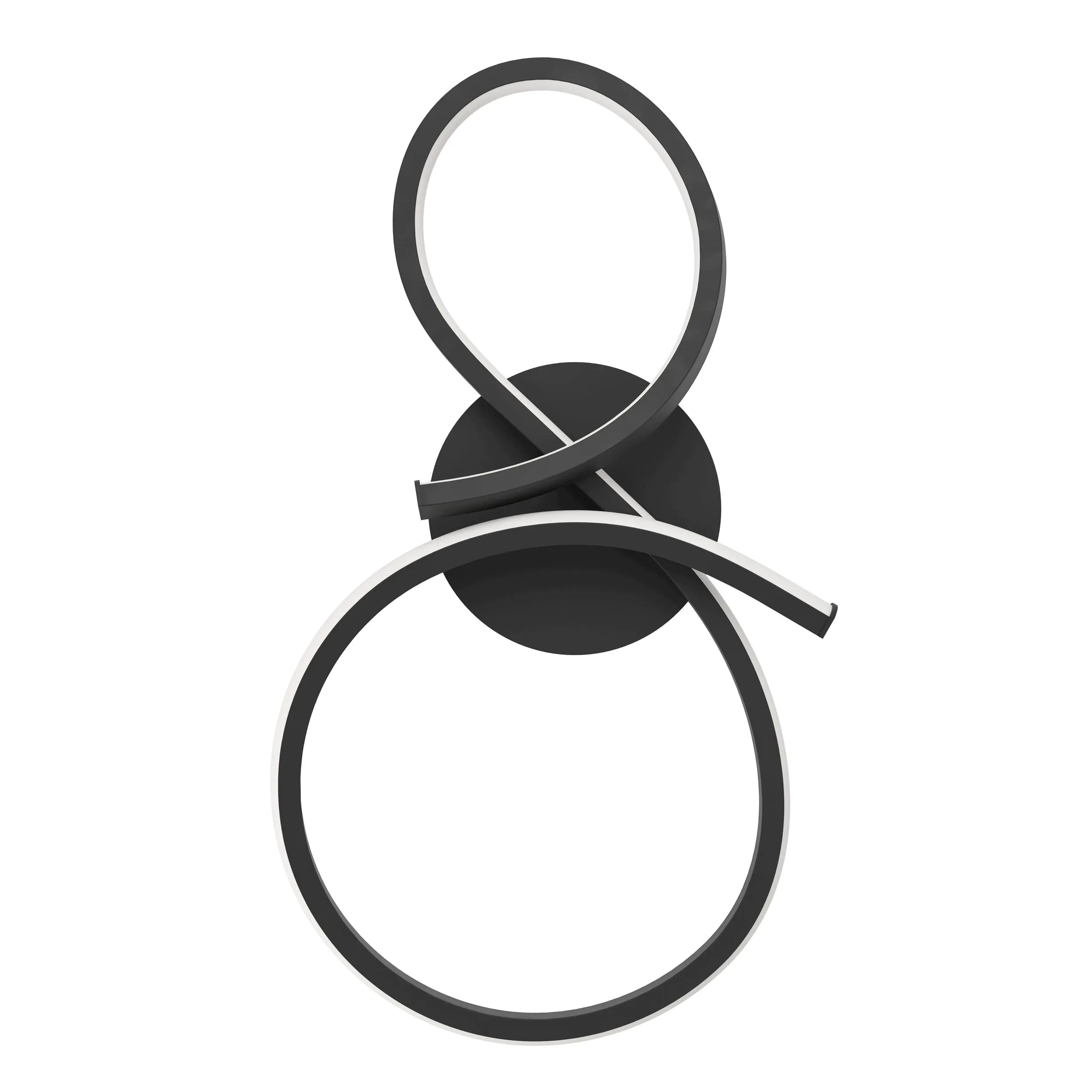 Eglo LED Wandleuchte Serpins schwarz 40 x 20,5 cm