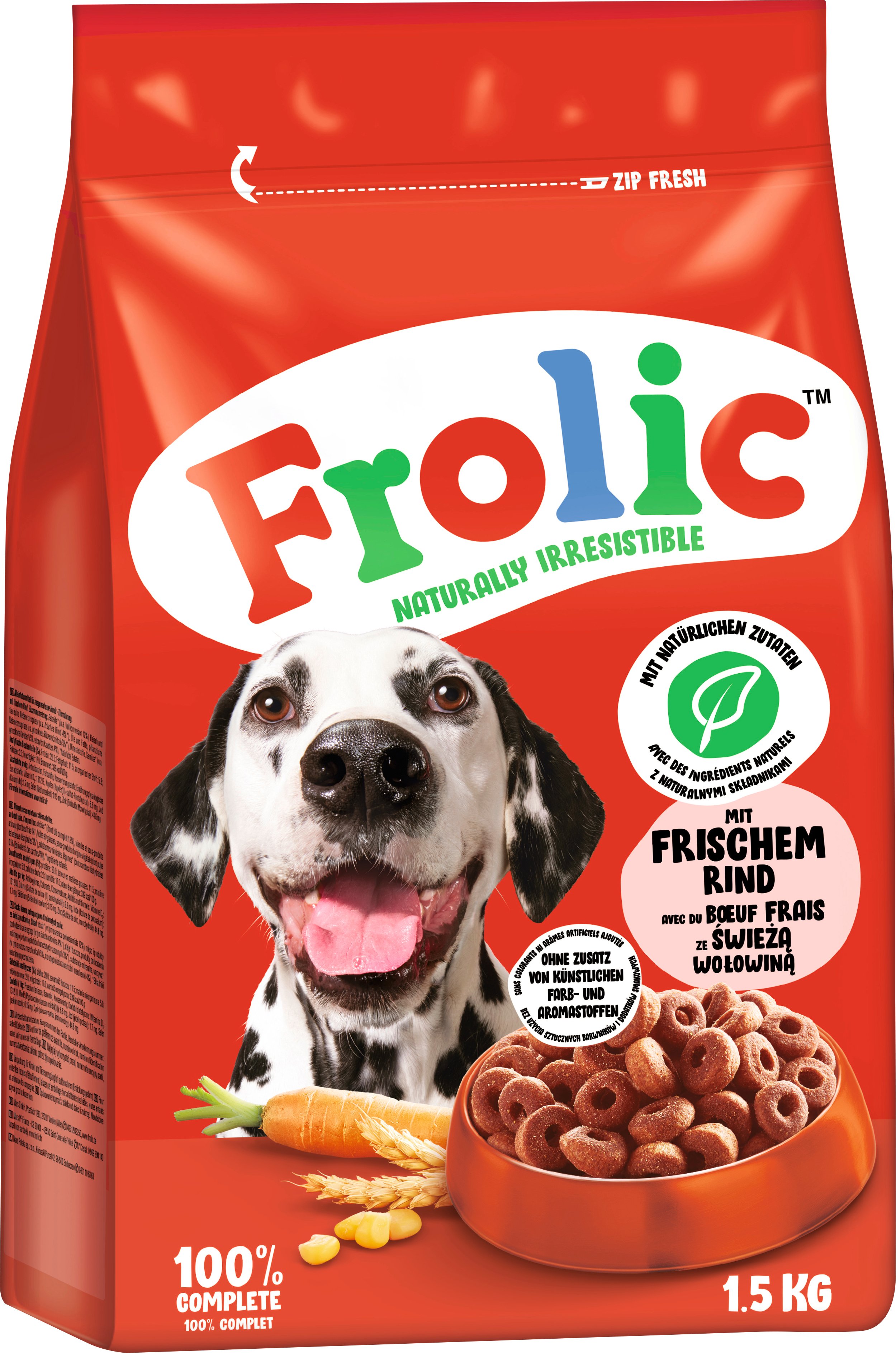 Frolic Trockenfutter Rind 1,5 kg 