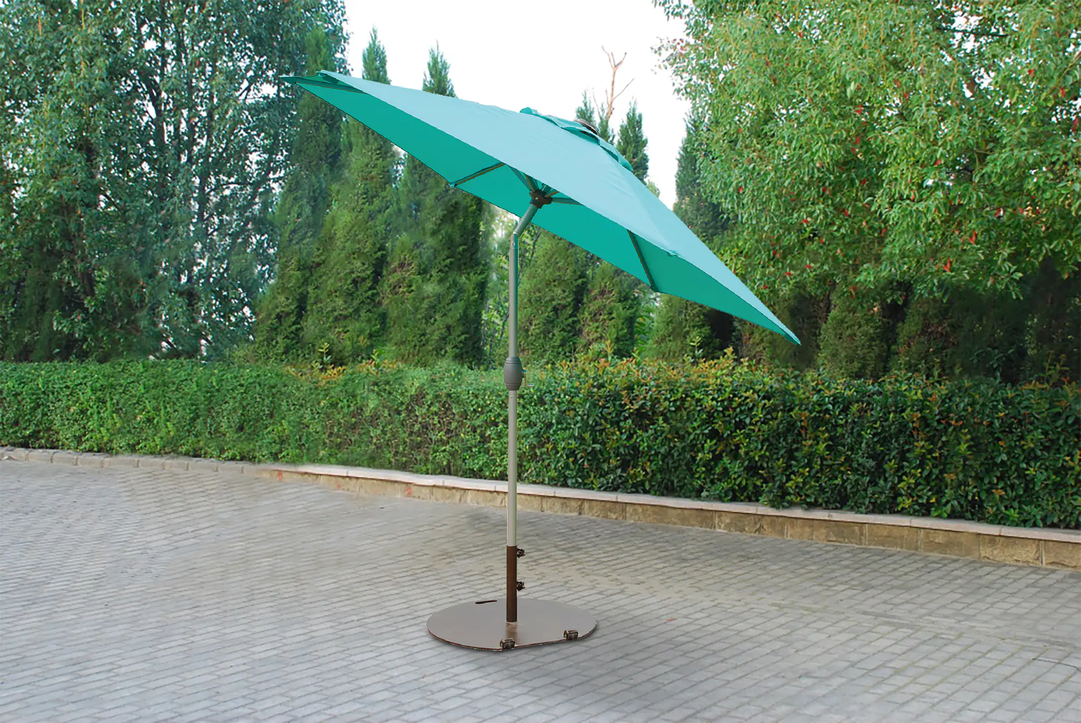 Primaster Sonnenschirm Ingenio türkis türkis, Ø 2,5 m Primaster Sonnenschirm Ingenio türkis türkis, Ø 2,5 m