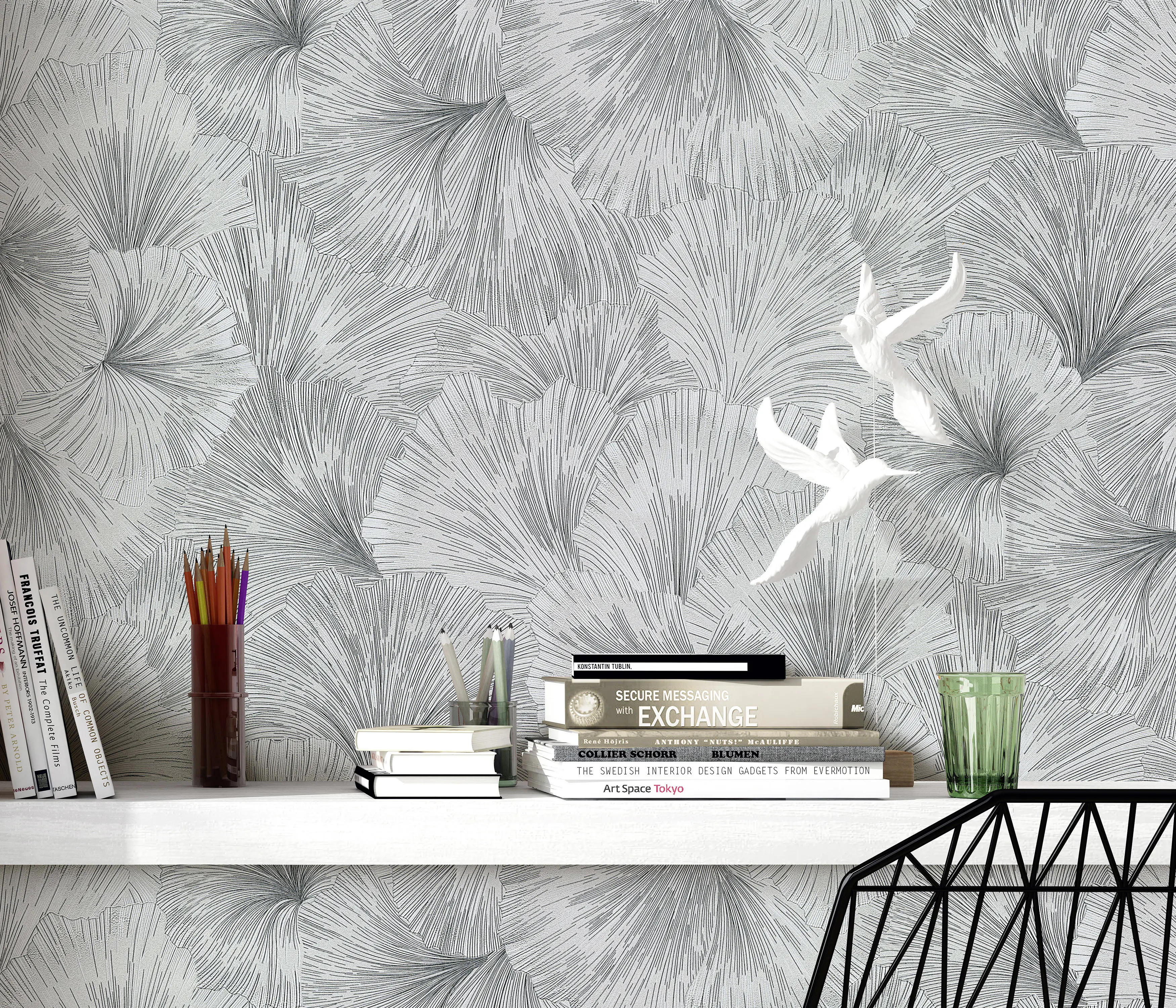 Erismann Vliestapete 10373-10 Fashion for Walls 4 floral grau 10,05 x 0,53 m Erismann Vliestapete 10373-10 Fashion for Walls 4 floral grau 10,05 x 0,53 m