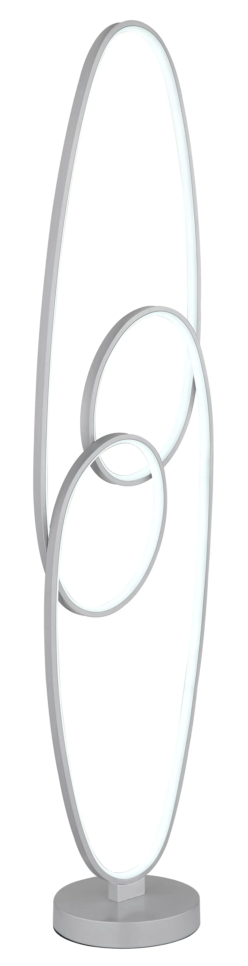 Globo Stehleuchte Spira 29 x 122 cm L x H silber warmweiß