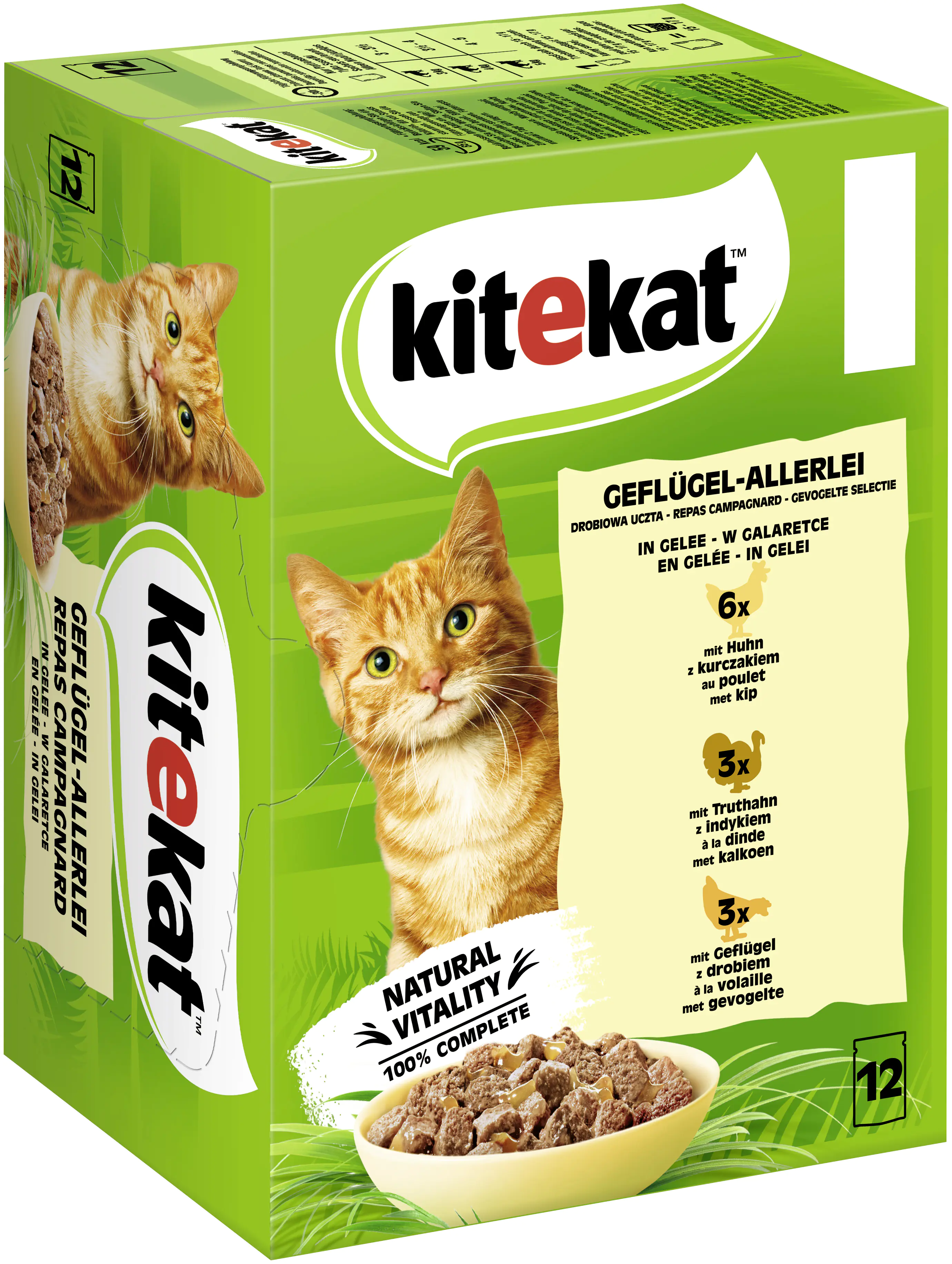 Kitekat Geflügelallerlei in Gelee Multipack 12x85 g Kitekat Geflügelallerlei in Gelee Multipack 12x85 g