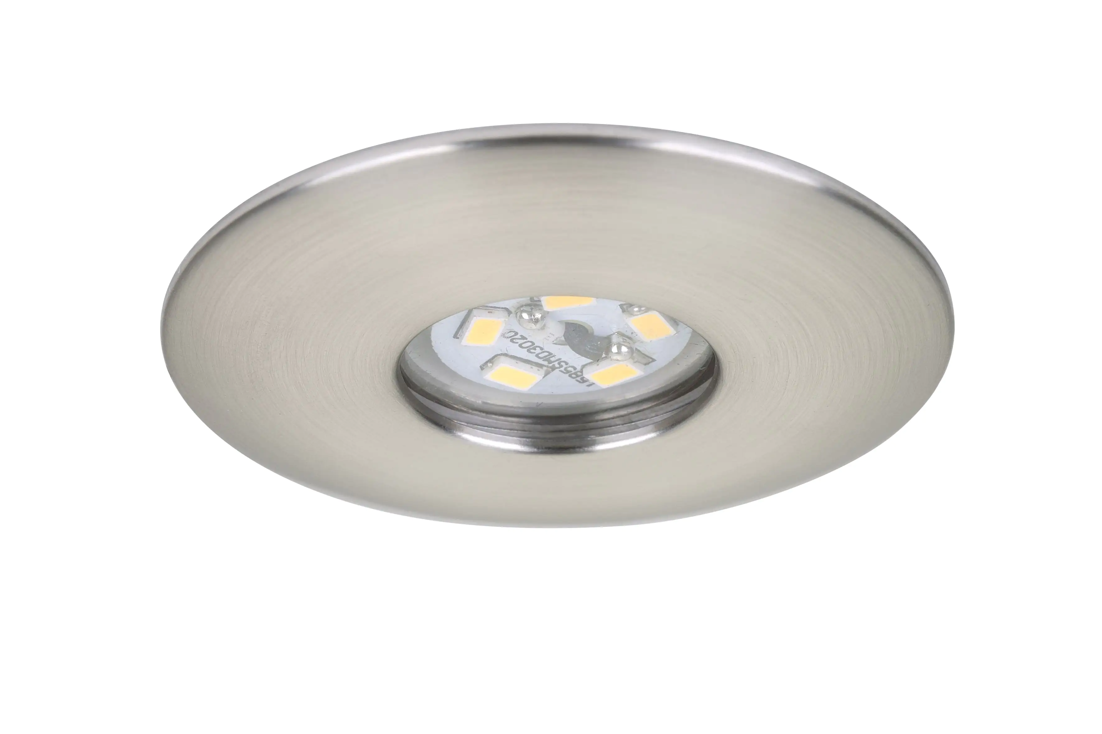 Briloner 3er Set LED Einbauleuchten Attach nickel- matt Ø 4,5 cm