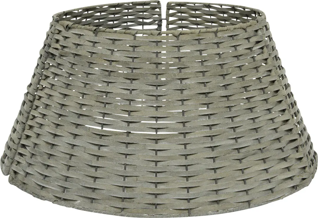 Kaemingk Tannenbaumring aus Holz grau Ø 70 cm x 28 cm