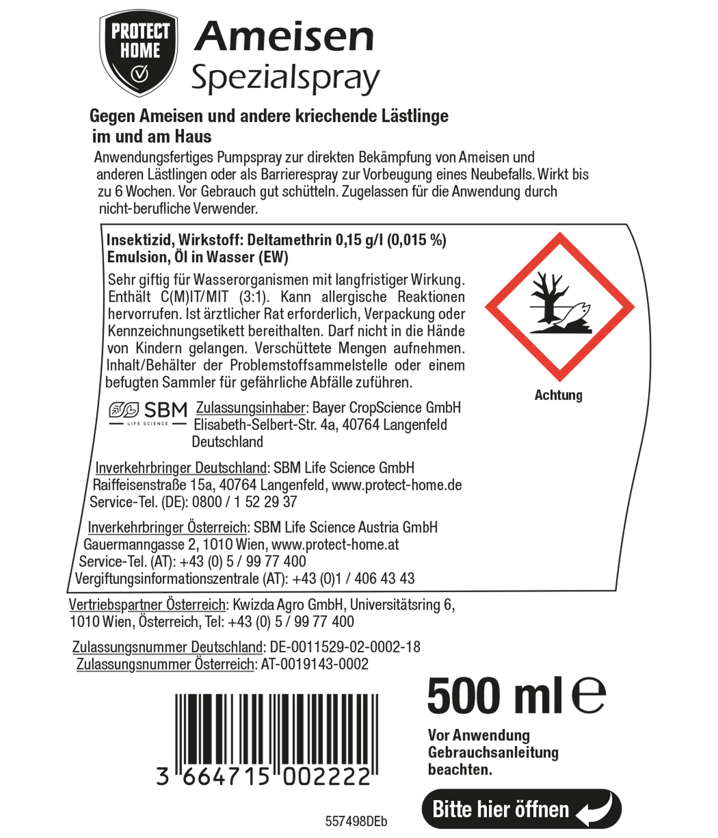 Protect Home FormineX Ameisen Spezialspray 500 ml