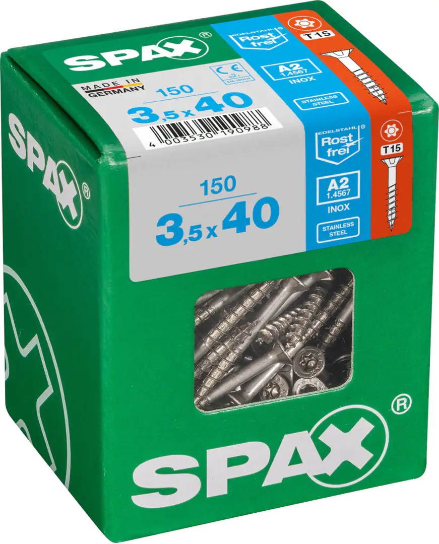 Spax Universalschrauben 3.5 x 40 mm TX 15 - 150 Stk.