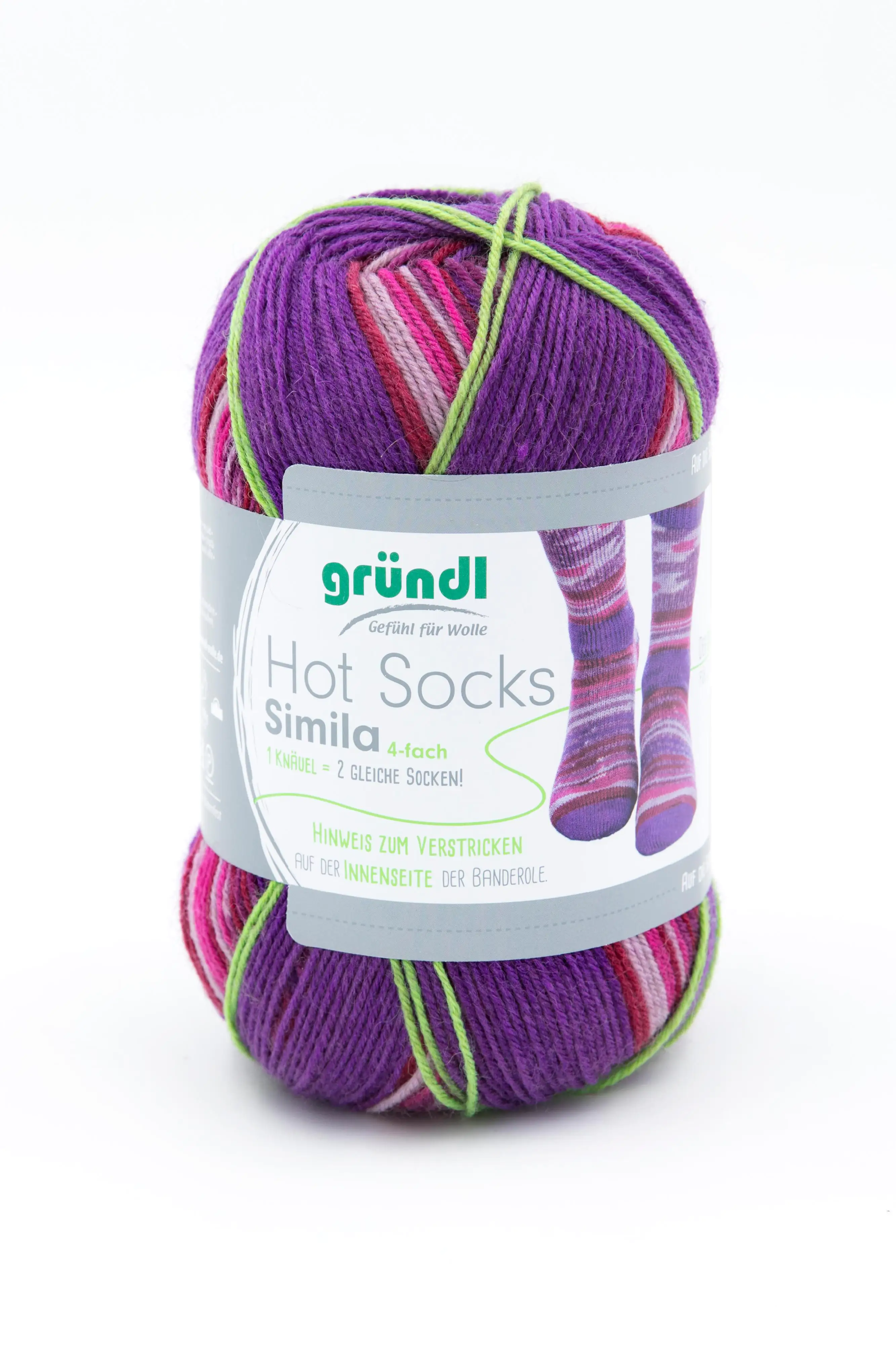 Gründl Sockenwolle Hot Socks Simila 100 g violett-lila-flieder-fuchsia-rost  kaufen | Globus Baumarkt