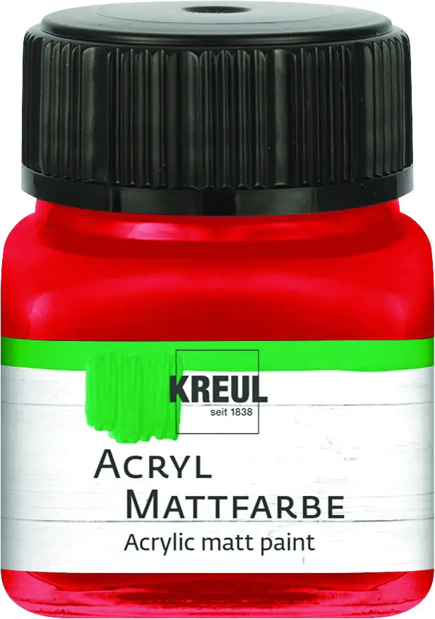 Kreul Acryl Mattfarbe brillantrot 20 ml