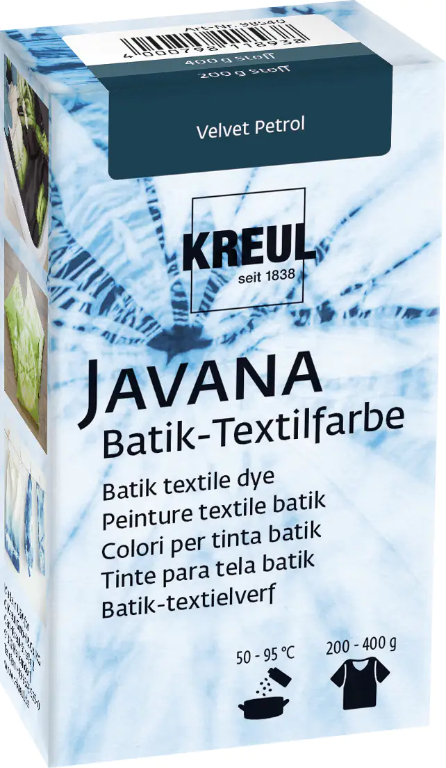 Kreul Javana Batik-Textilfarbe Velvet Petrol, 70 g