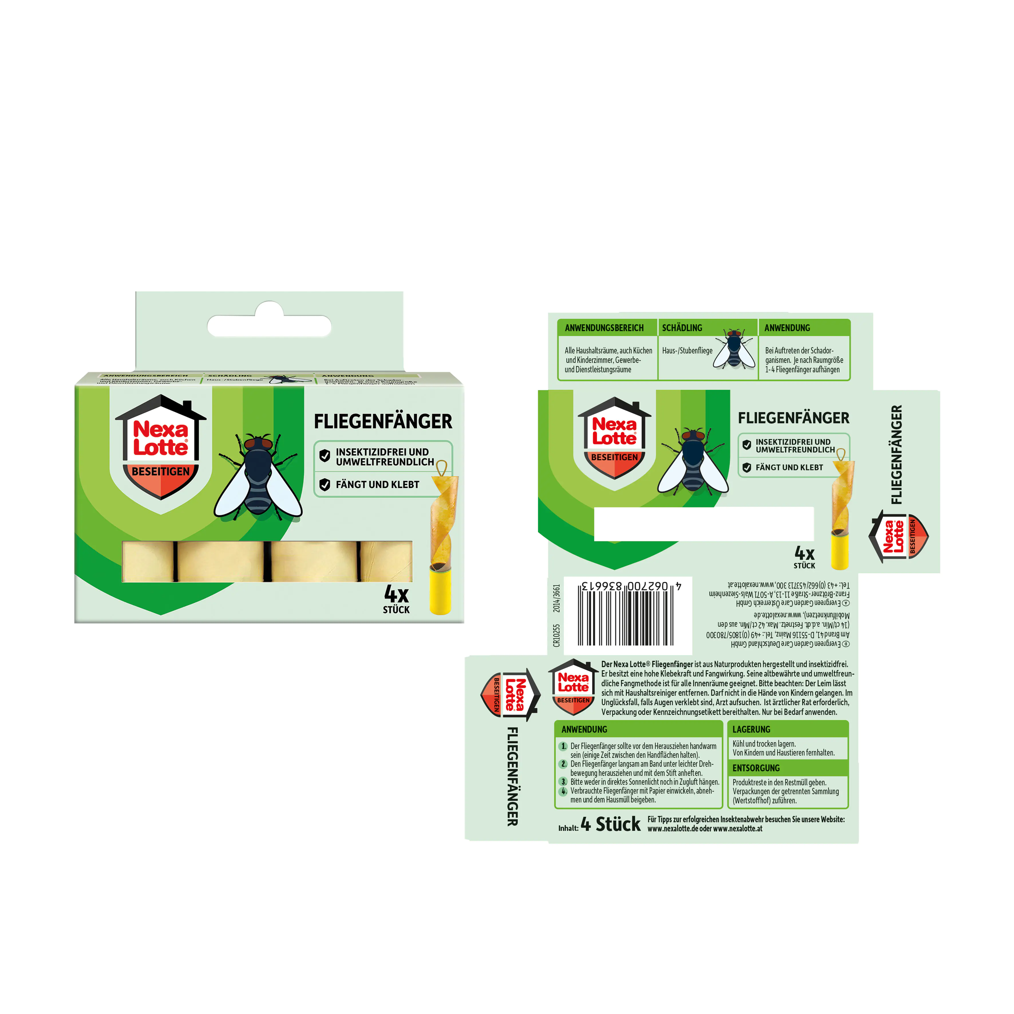 Nexa Lotte Fliegenfänger 4 Stück