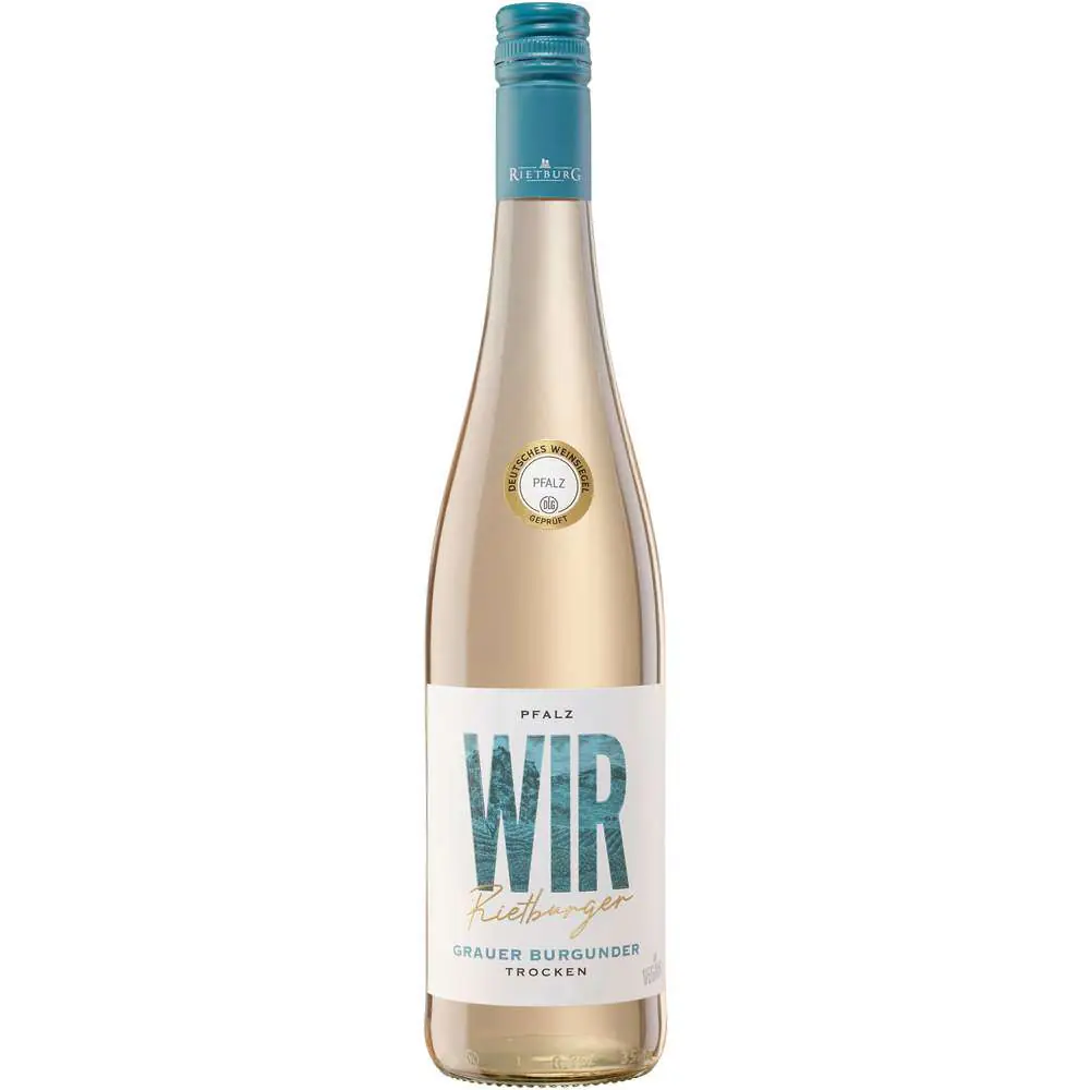 Wir Rietburger Weißwein Grauer Burgunder Pfalz QbA trocken