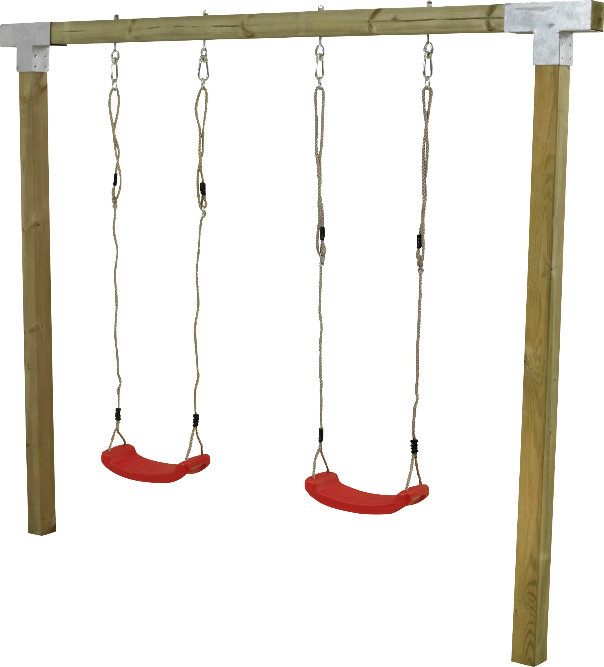 Plus Schaukel Cubic inkl. 2 rote Schaukelsitzen 268 x 209 cm