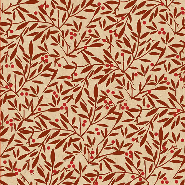 Braun & Company Servietten natur rot 33 x 33 cm - 20er Pack