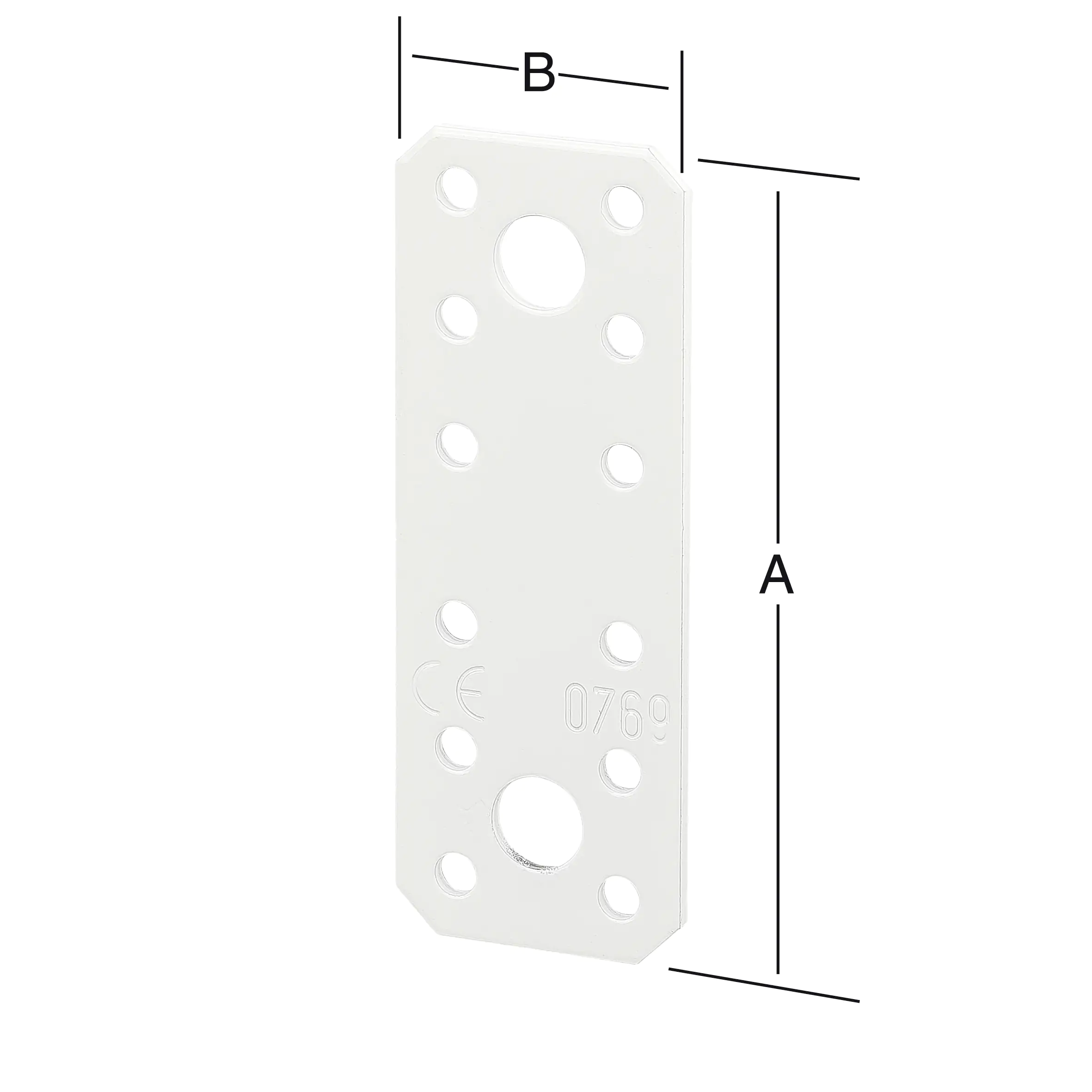Vormann Flachverbinder weiß 96 x 35 mm Vormann Flachverbinder weiß 96 x 35 mm