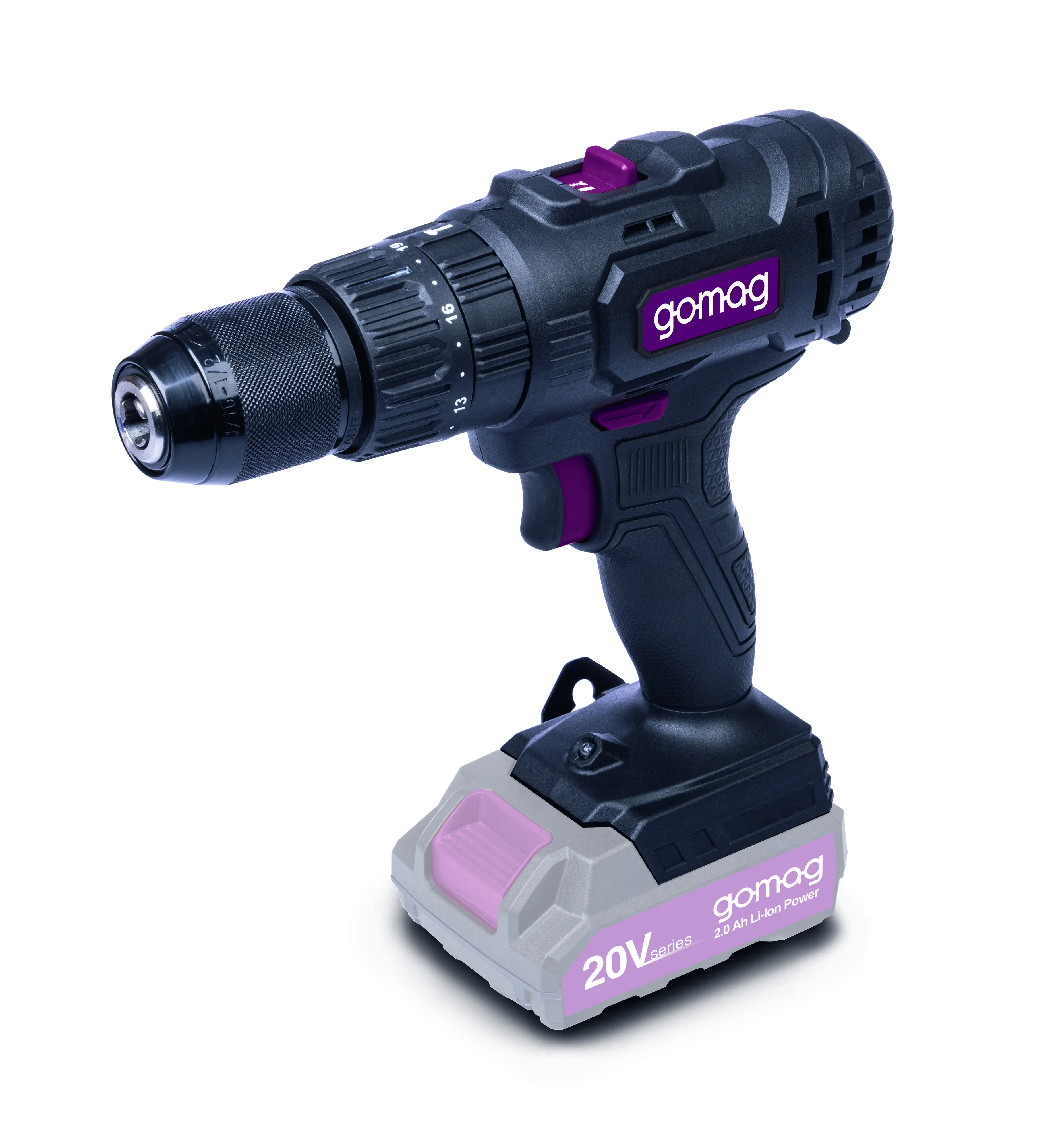 Gomag Akku-Schlagbohrschrauber GO-SBS60BL 20 V inkl. 4 Ah Starter-Kit