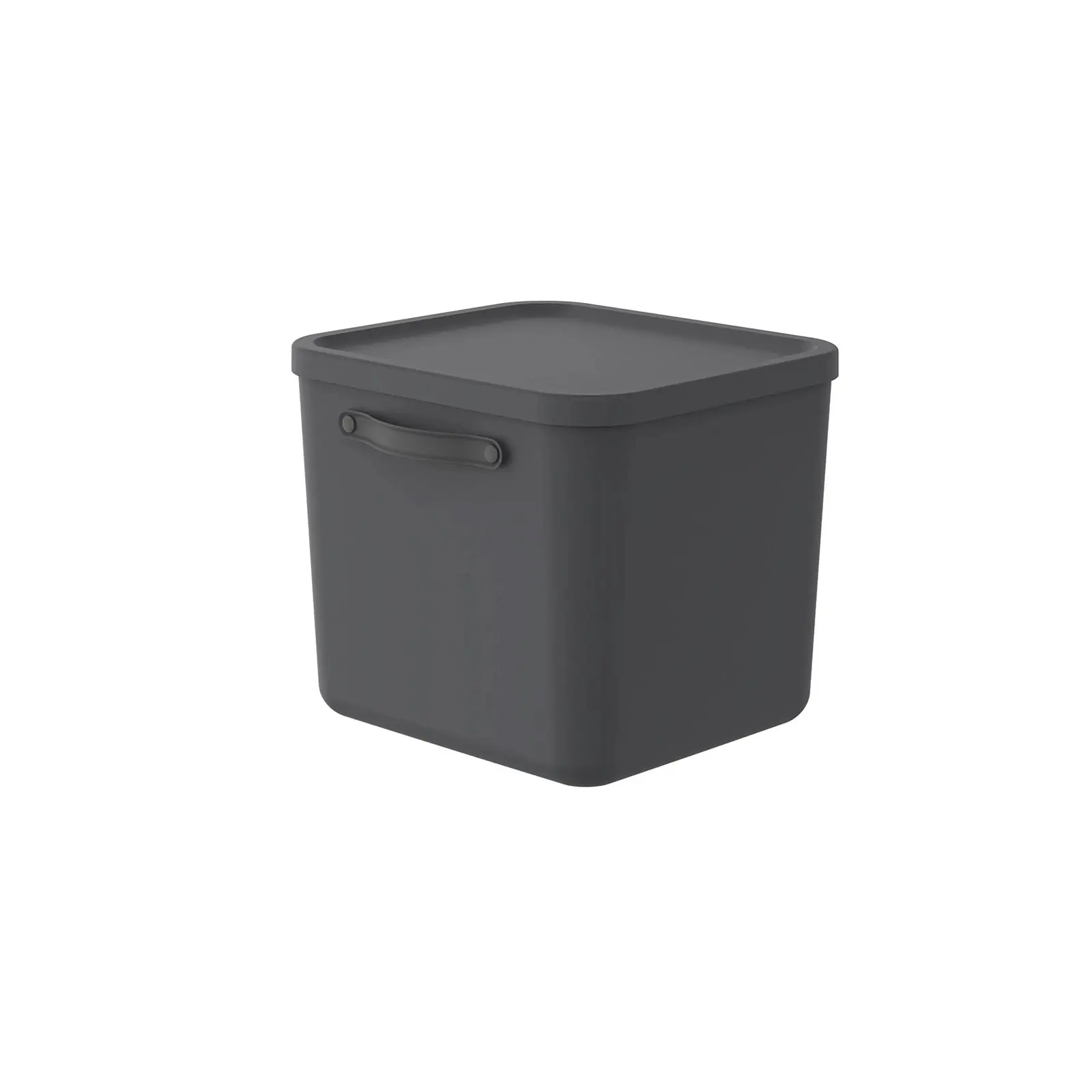 Rotho Aufbewahrungsbox Mythen mit Deckel 39,5 x 38 cm 40 L schwarz