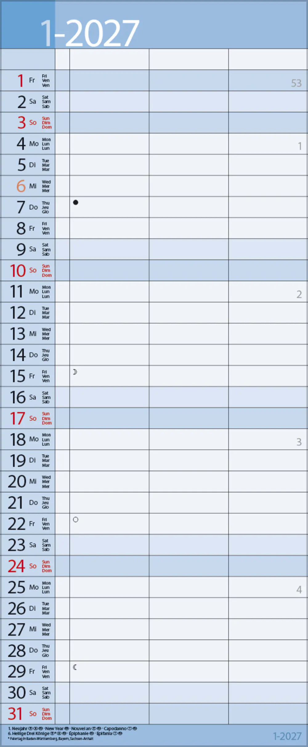 Korsch Kalender Timer for 2 Lifestyle 2027