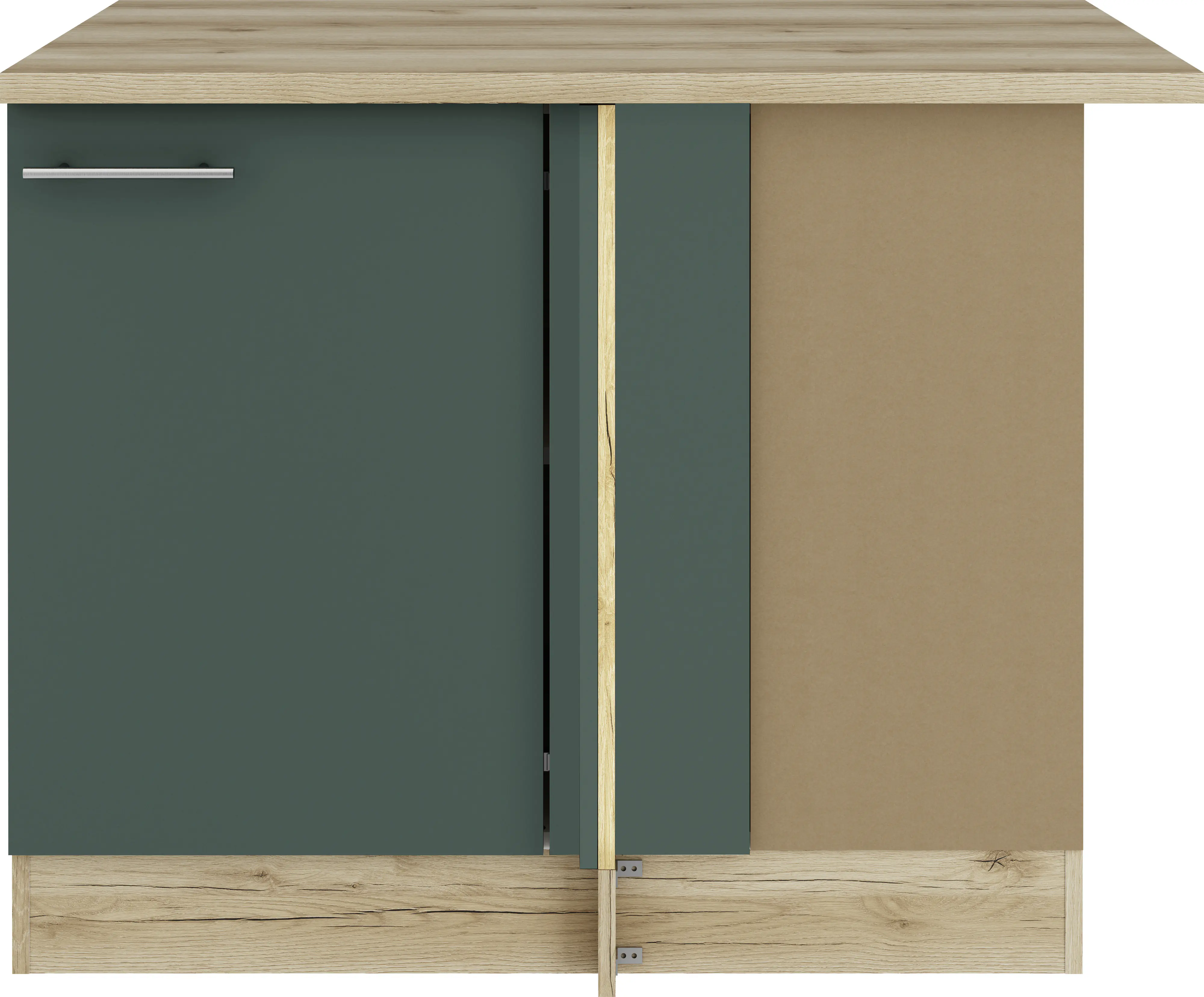 Optifit Eckunterschrank Savona 405 steingrün/eiche 110 cm