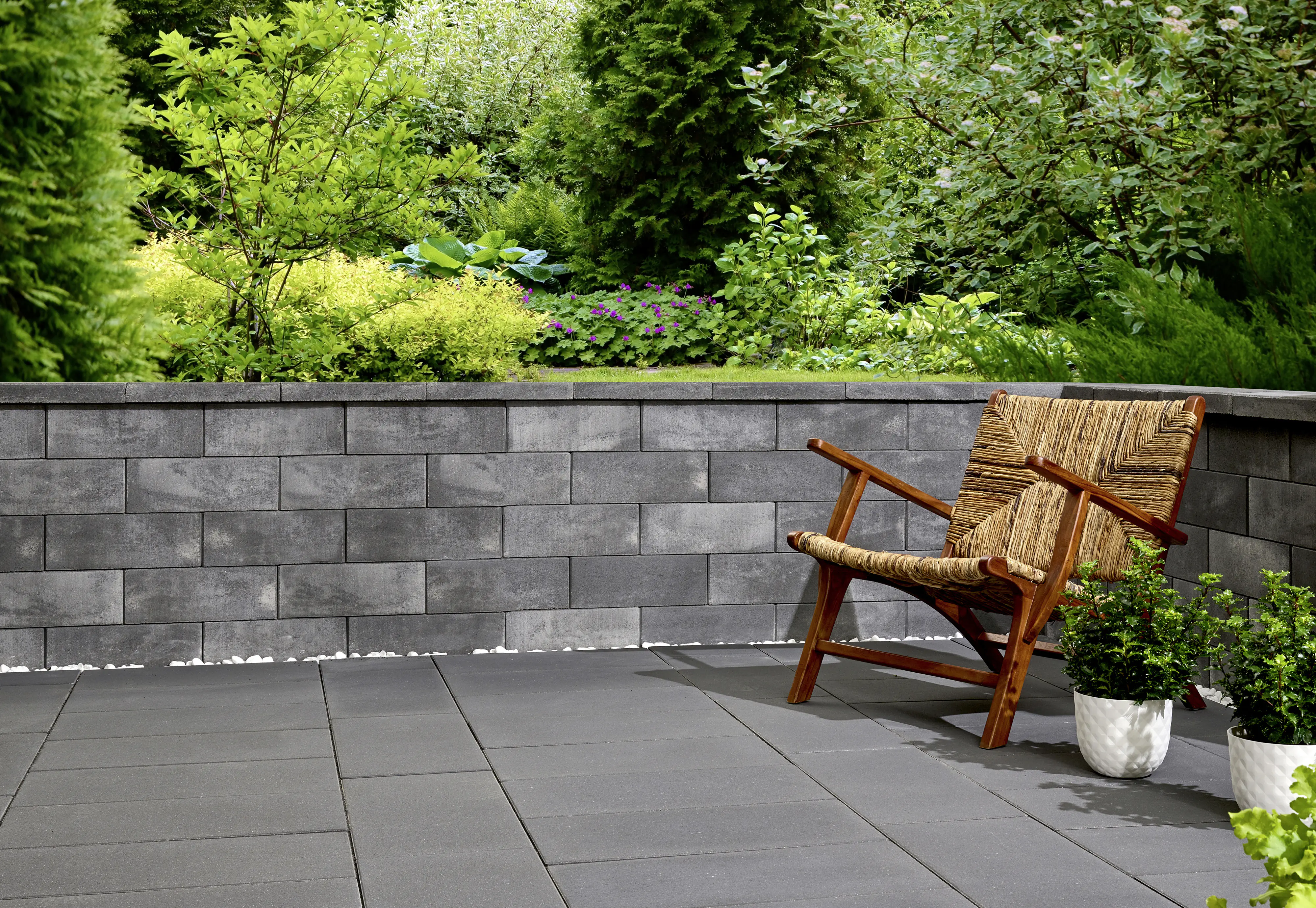 Kann Mauerstein Lindeza 40 x 20 x 15 cm vulkan-anthrazit