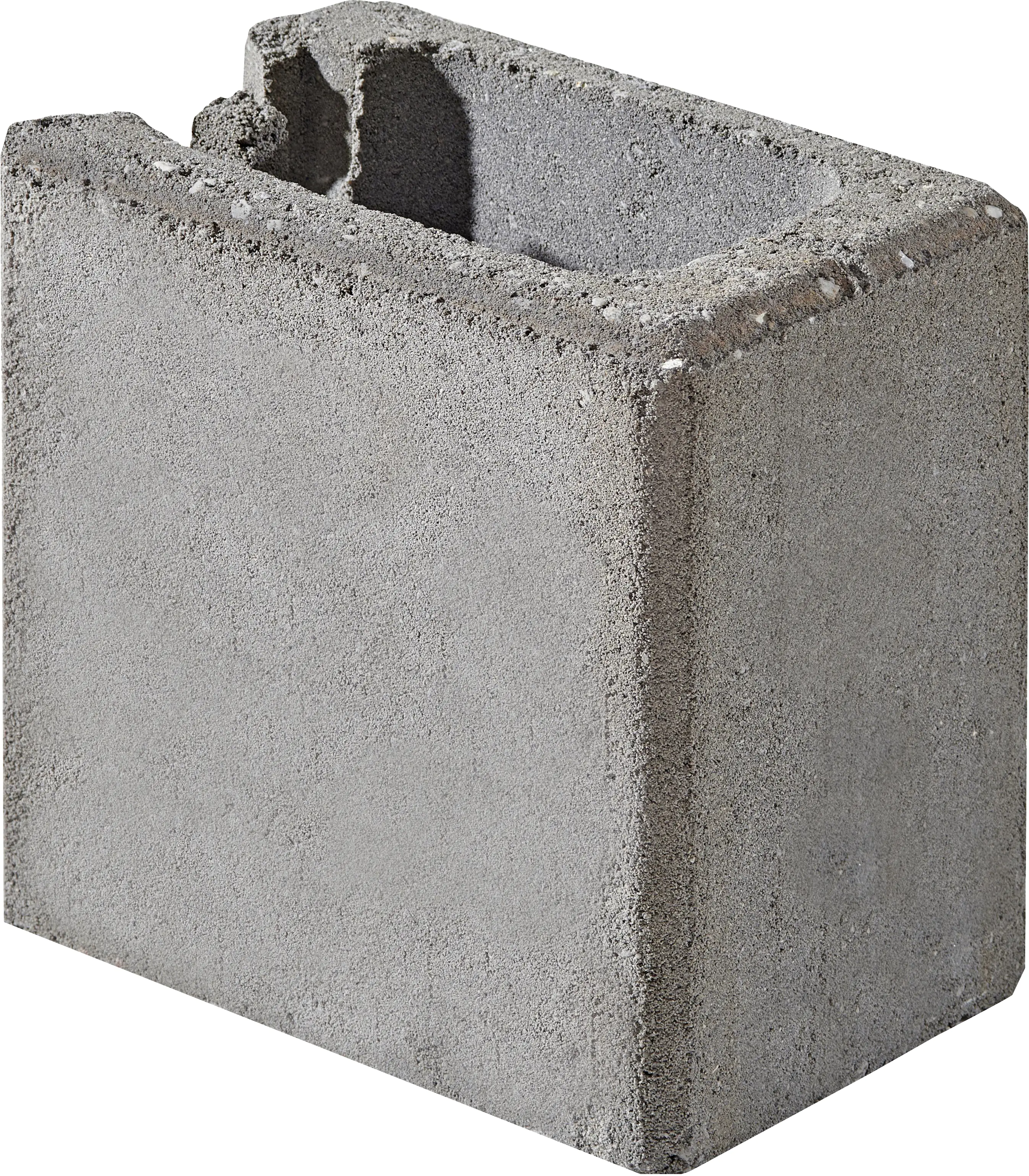 Kann Schalungsstein Halbendelement 25 x 25 x 17,5 cm grau Kann Schalungsstein Halbendelement 25 x 25 x 17,5 cm grau