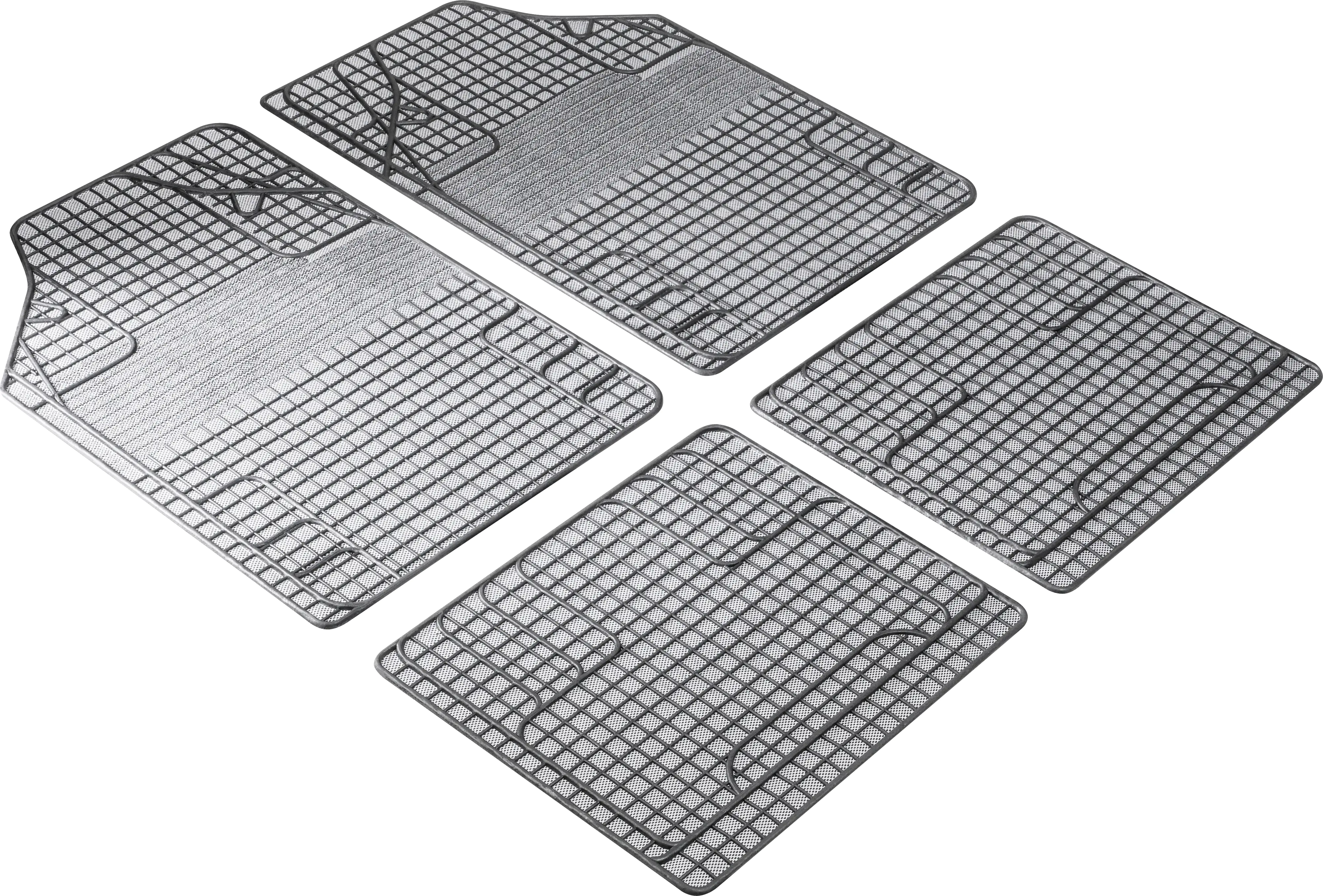 9001778280534 Walser Universal Fußmatten Gummi New Style Komplett-Set weiß