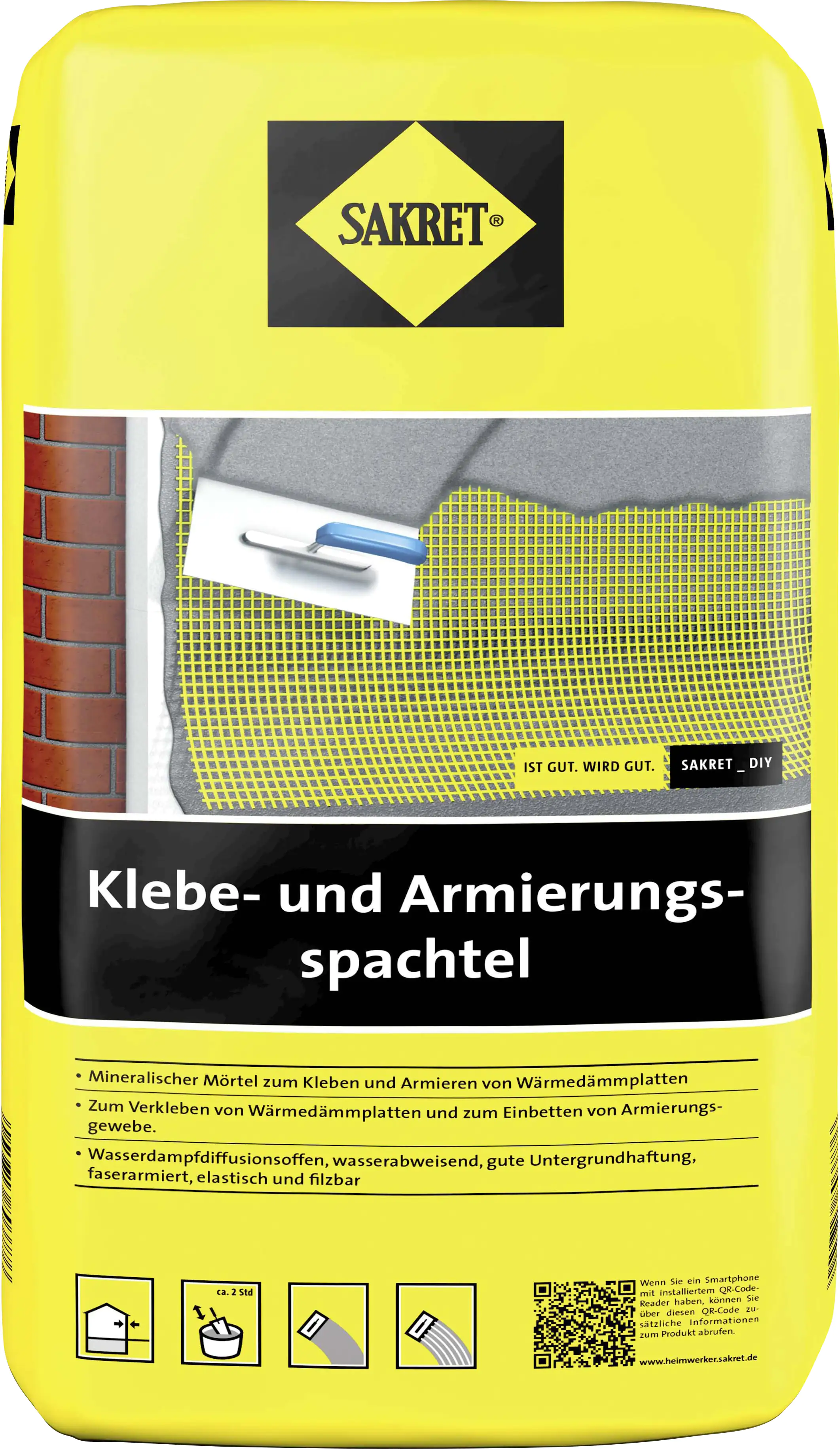 Sakret Klebe- und Armierungsspachtel 25 kg Sack grau 42 St. Palettenabnahme Sakret Klebe- und Armierungsspachtel 25 kg Sack grau 42 St. Palettenabnahme