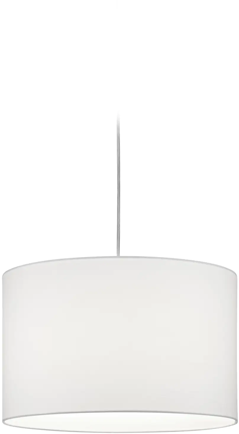 Trio Leuchten Pendelleuchte Hotel DUOline E27, Stoffschirm weiß