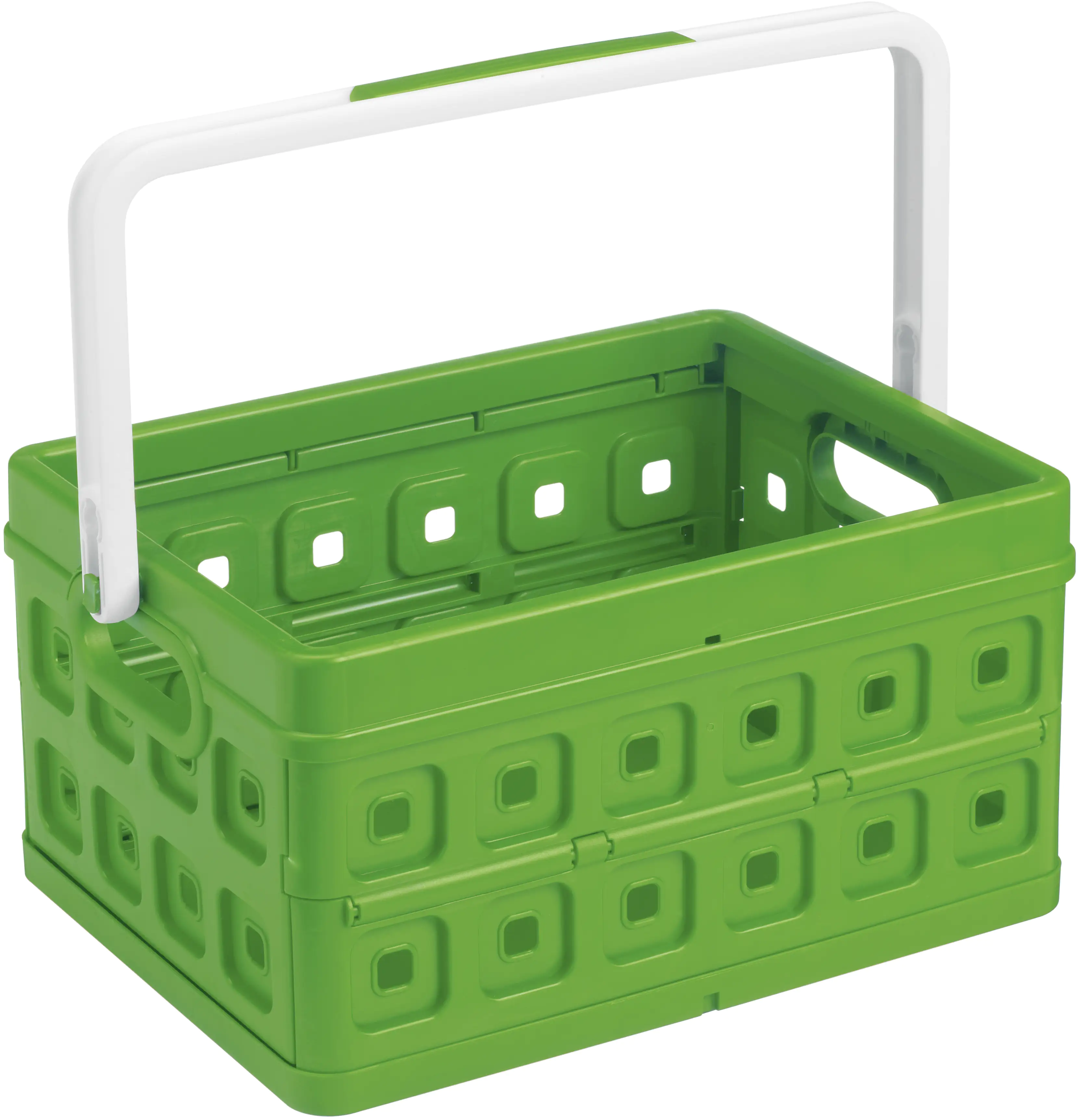 8711112575066_940540 Sunware Klappbox Square 24L grün/weiß 43,5 x 31 x 21,3 cm