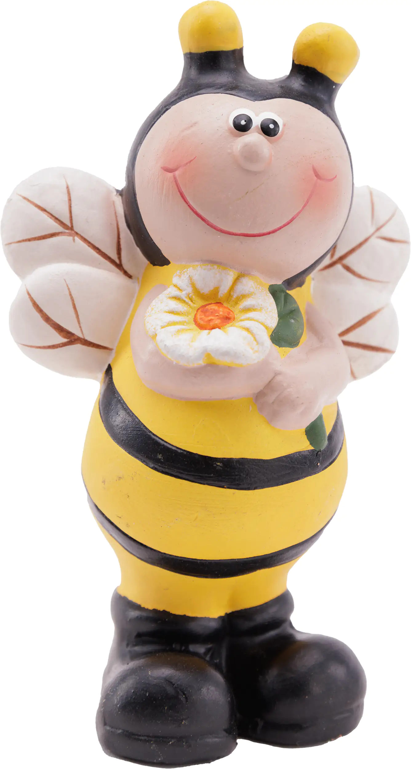 4333692254953 TrendLine Dekofigur Biene Terracotta 14 cm gelb schwarz